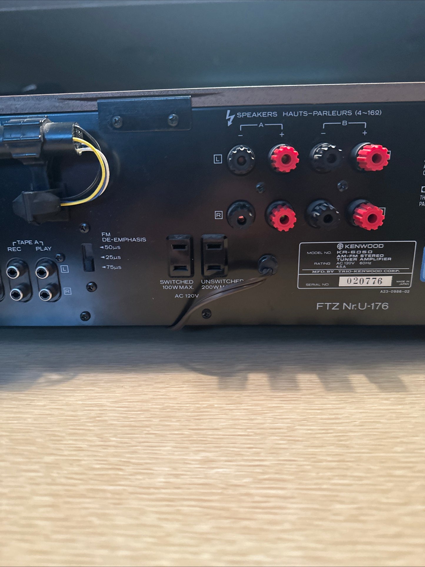 Kenwood KR-6050 Vintage AM/FM High Speed DC 60 WPC MINT NEW NEVER USED!