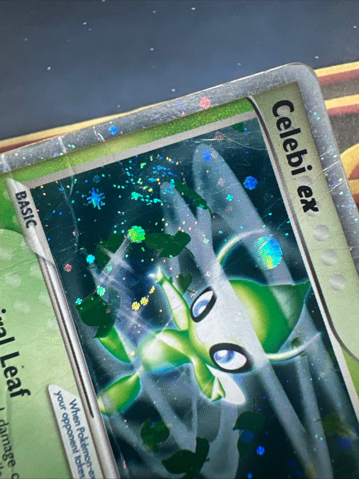 Pokemon TCG Celebi EX 117/115 Unseen Forces - Secret- Holo Double Swirl