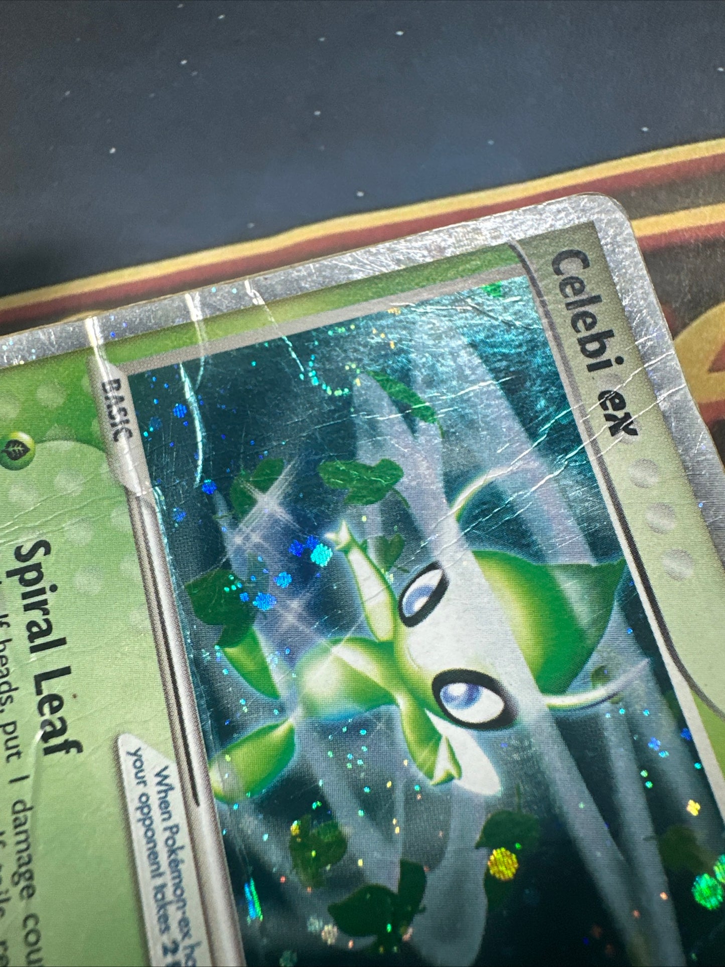 Pokemon TCG Celebi EX 117/115 Unseen Forces - Secret- Holo Double Swirl