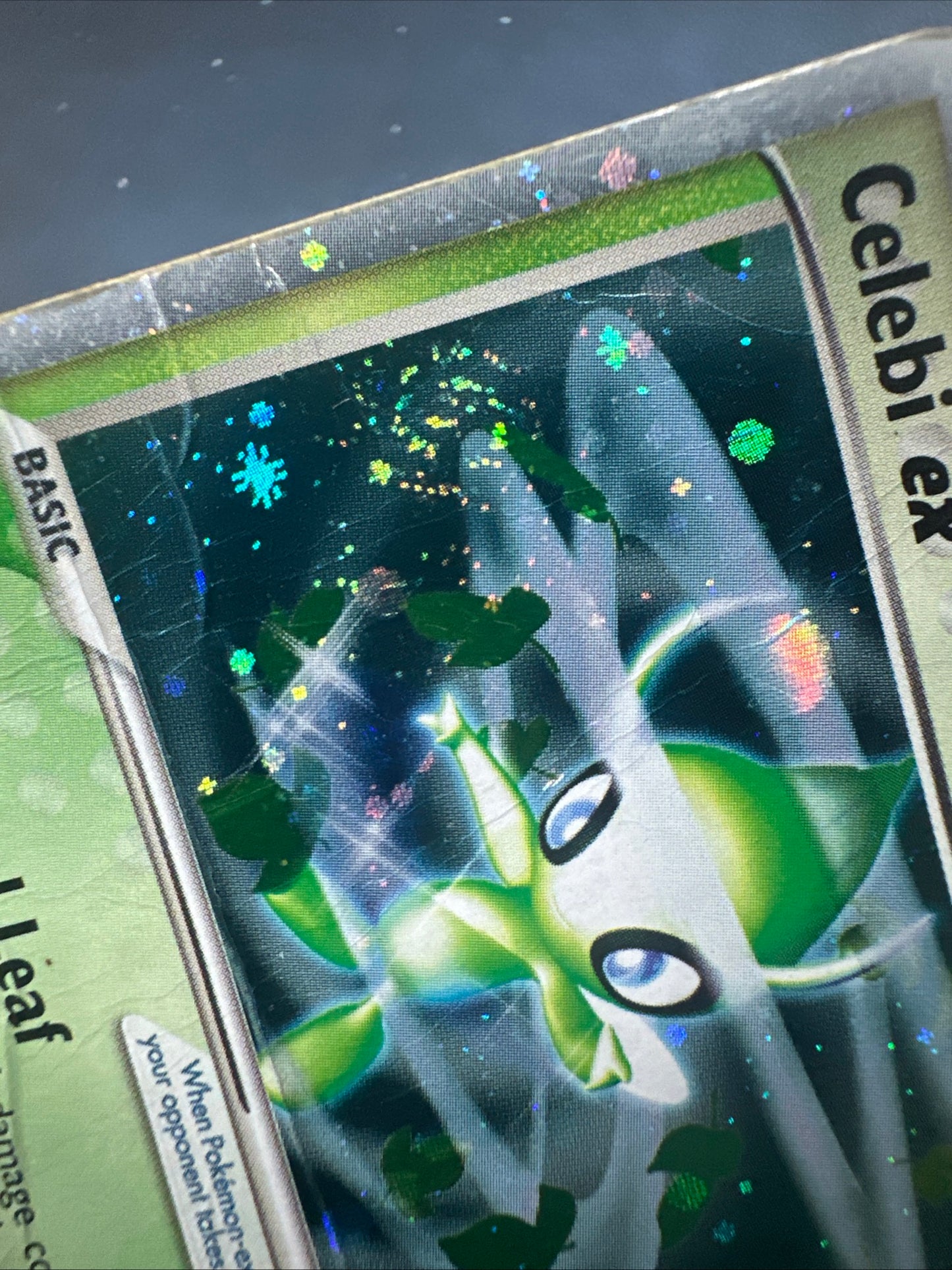 Pokemon TCG Celebi EX 117/115 Unseen Forces - Secret- Holo Double Swirl