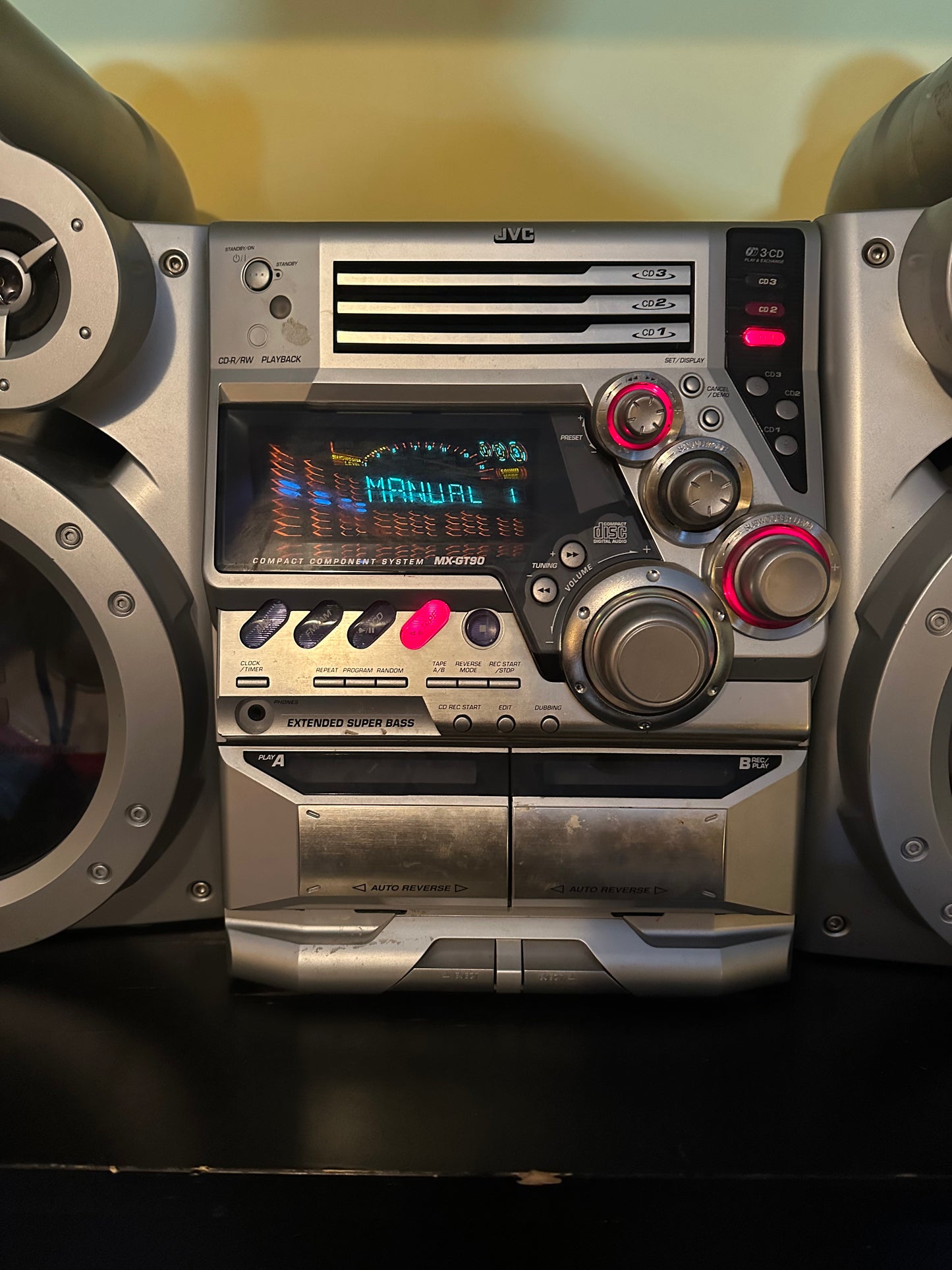 JVC MX-GT90 Compact Stereo Cd/ Cassette/ Radio Vintage Late 90’s Early 2000’s💥