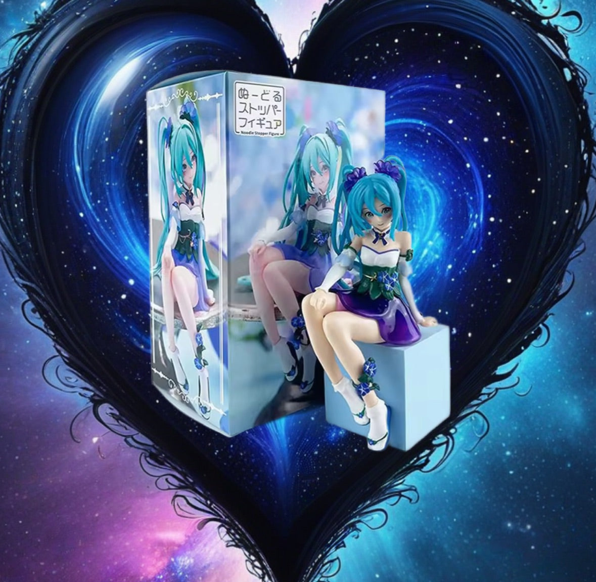 15cm Anime Figure Hatsune Miku Morning Glory Fairy Noodle Stopper New In Box