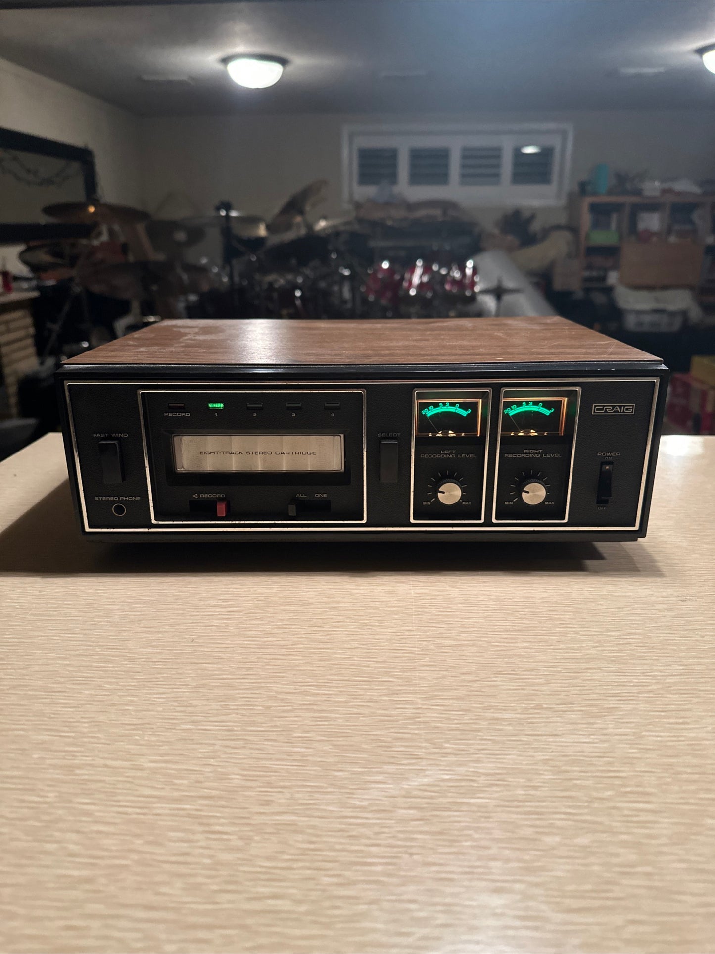 Craig 3304 Eight-Track 8-Track Stereo Tape Player Recorder Home Stereo Working🔥