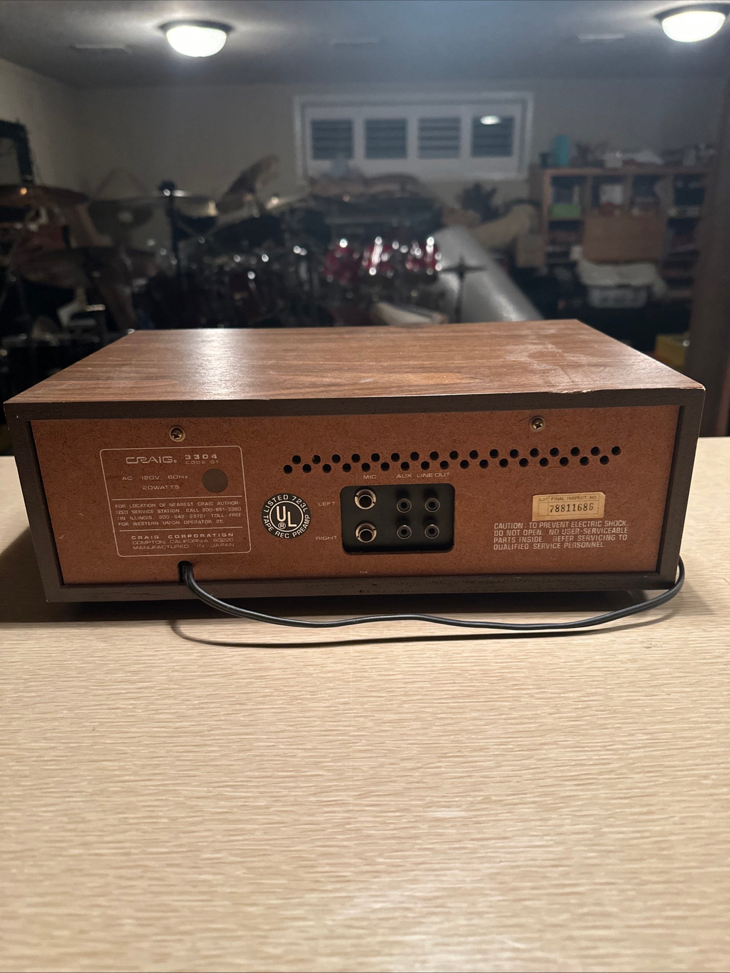 Craig 3304 Eight-Track 8-Track Stereo Tape Player Recorder Home Stereo Working🔥