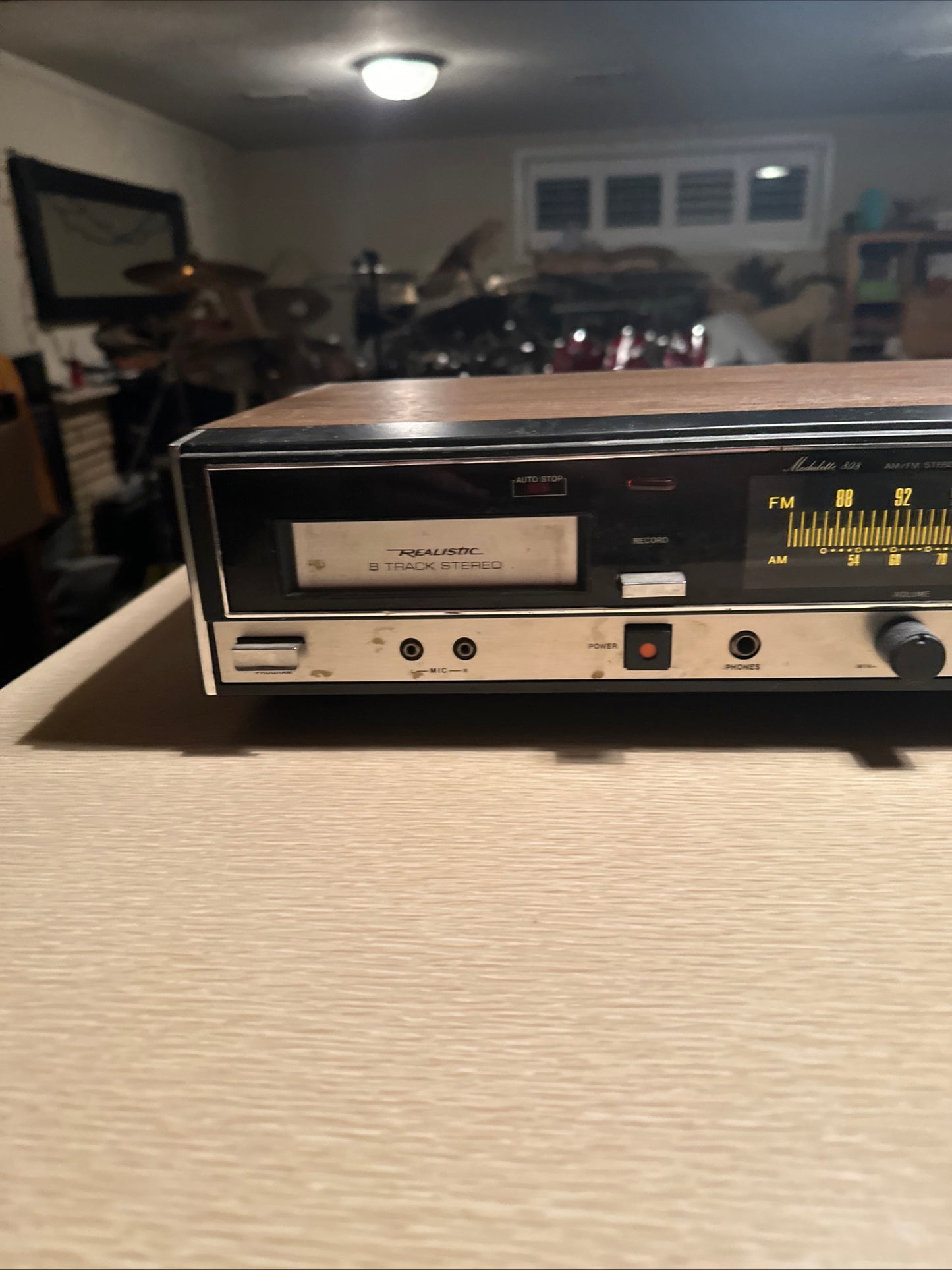 Realistic 8 Track Stereo Recorder AM/FM Radio 14-945B Modulette 808. Tested