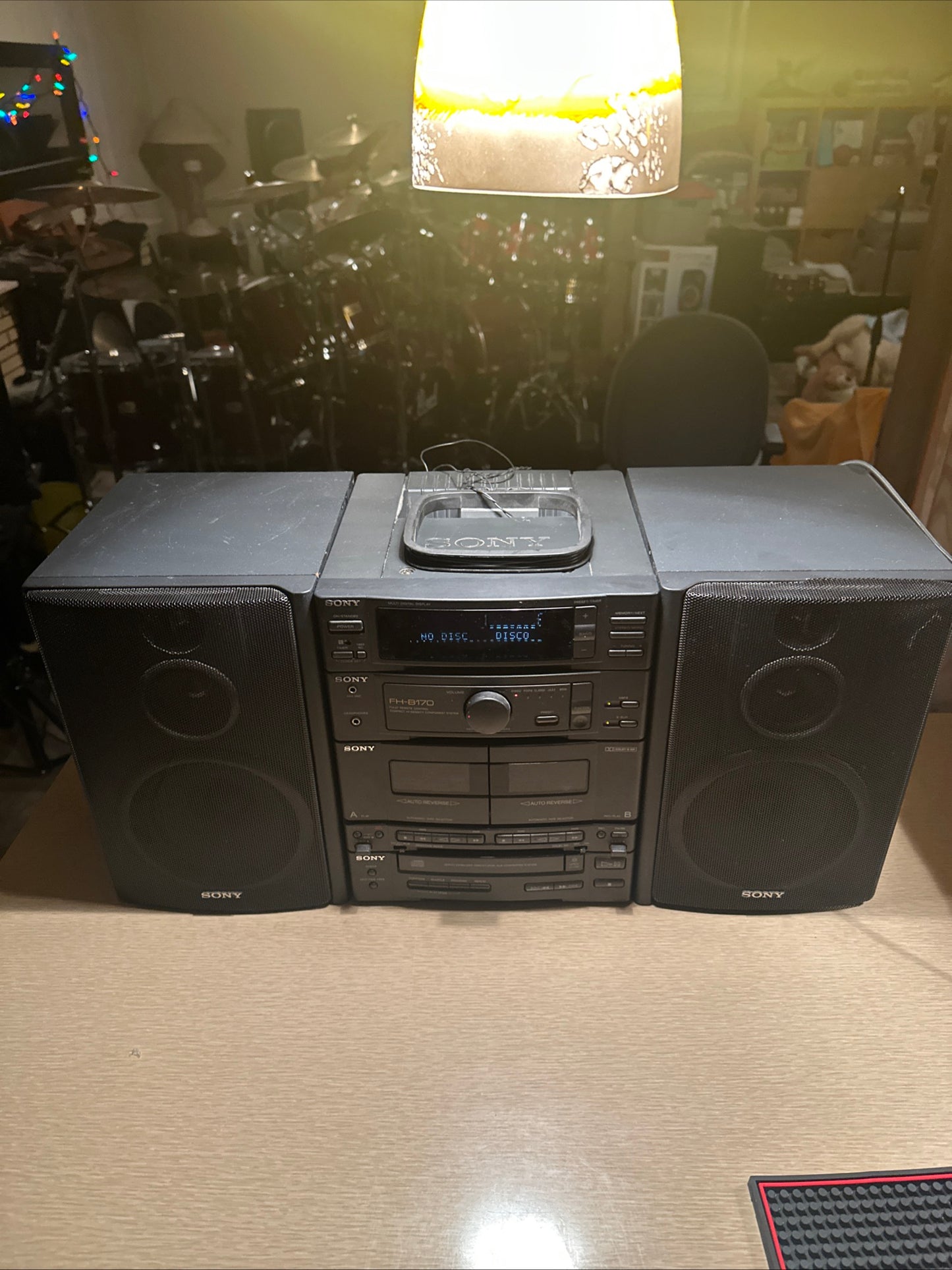 Vintage Sony FH-B170 Compact High-Density Component System Tested Fully Working