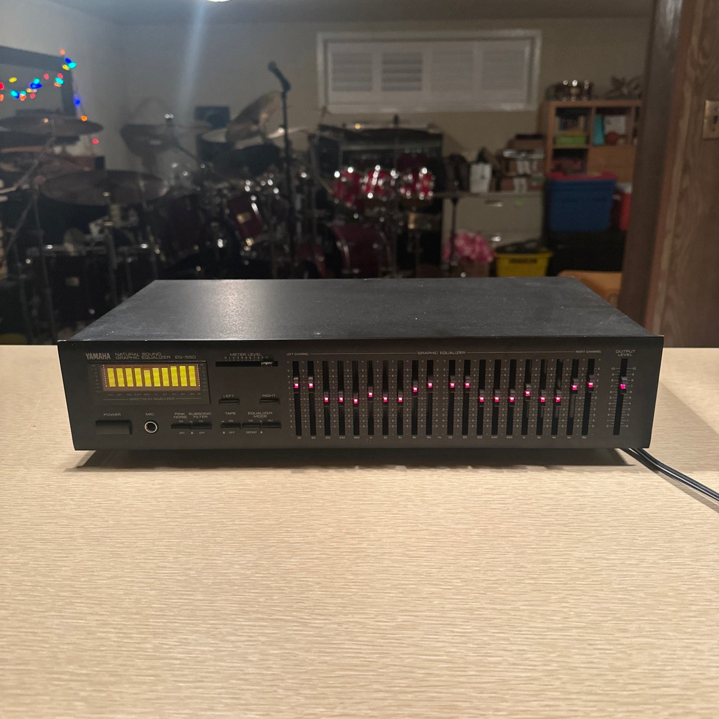Yamaha EQ-550 Vintage Stereo Graphic Equalizer RARE Made In Japan Serviced Clean