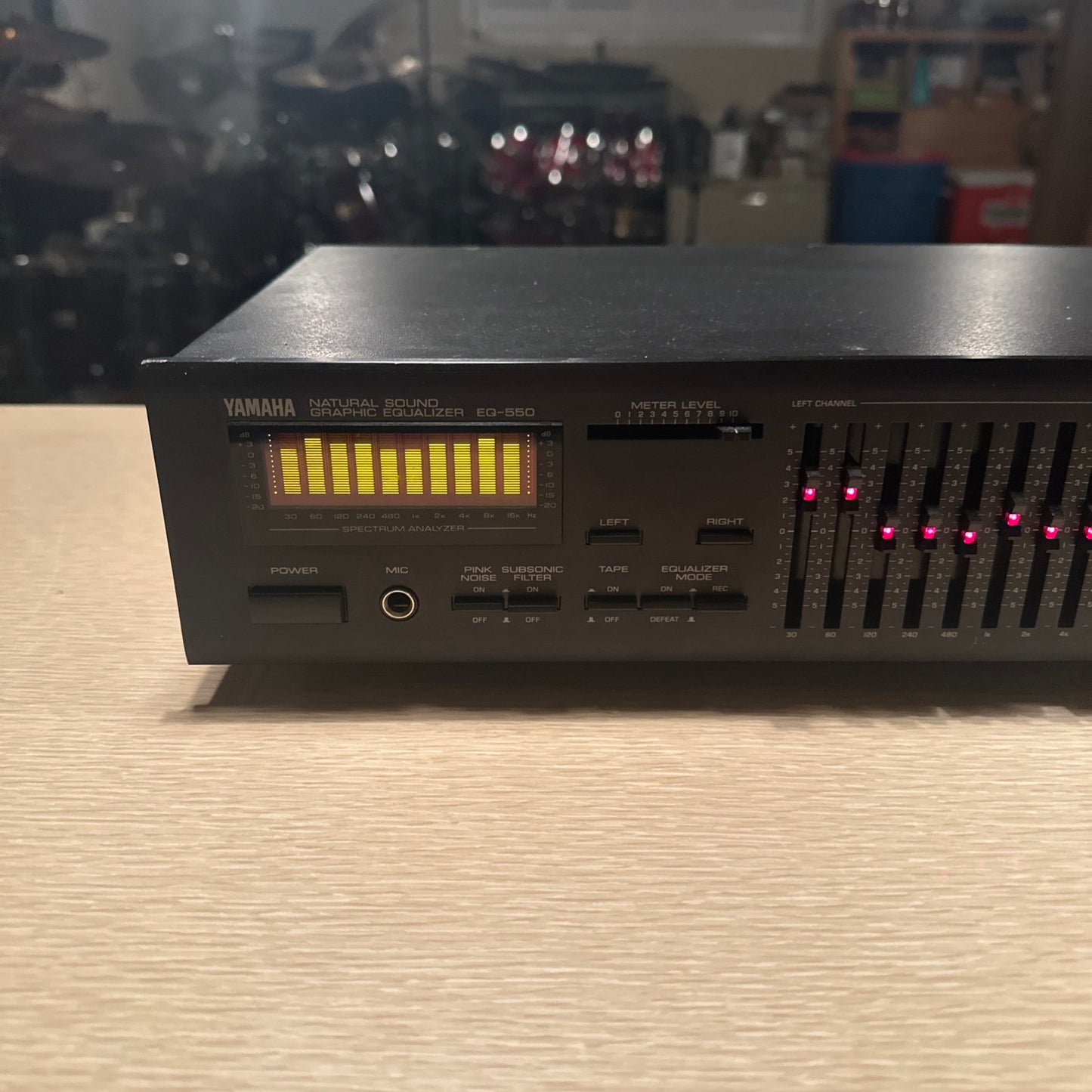 Yamaha EQ-550 Vintage Stereo Graphic Equalizer RARE Made In Japan Serviced Clean