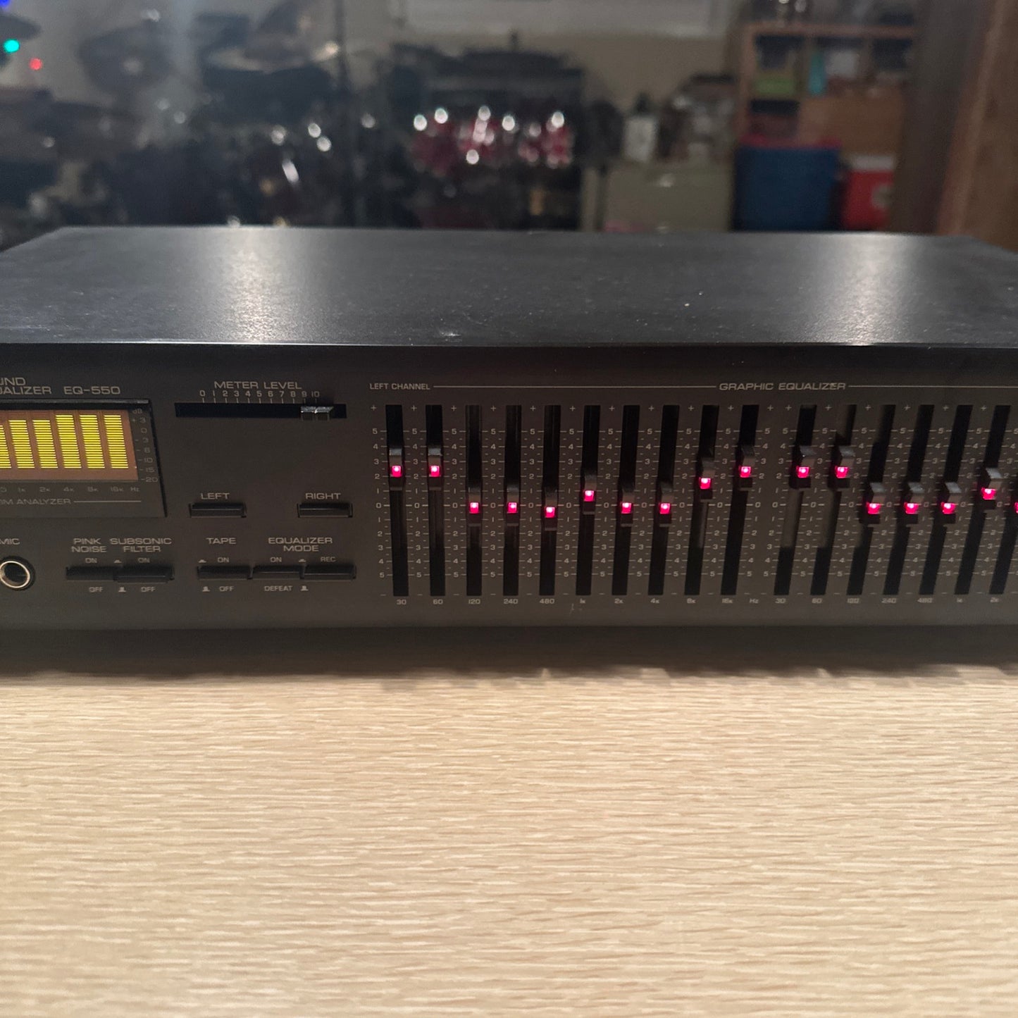 Yamaha EQ-550 Vintage Stereo Graphic Equalizer RARE Made In Japan Serviced Clean