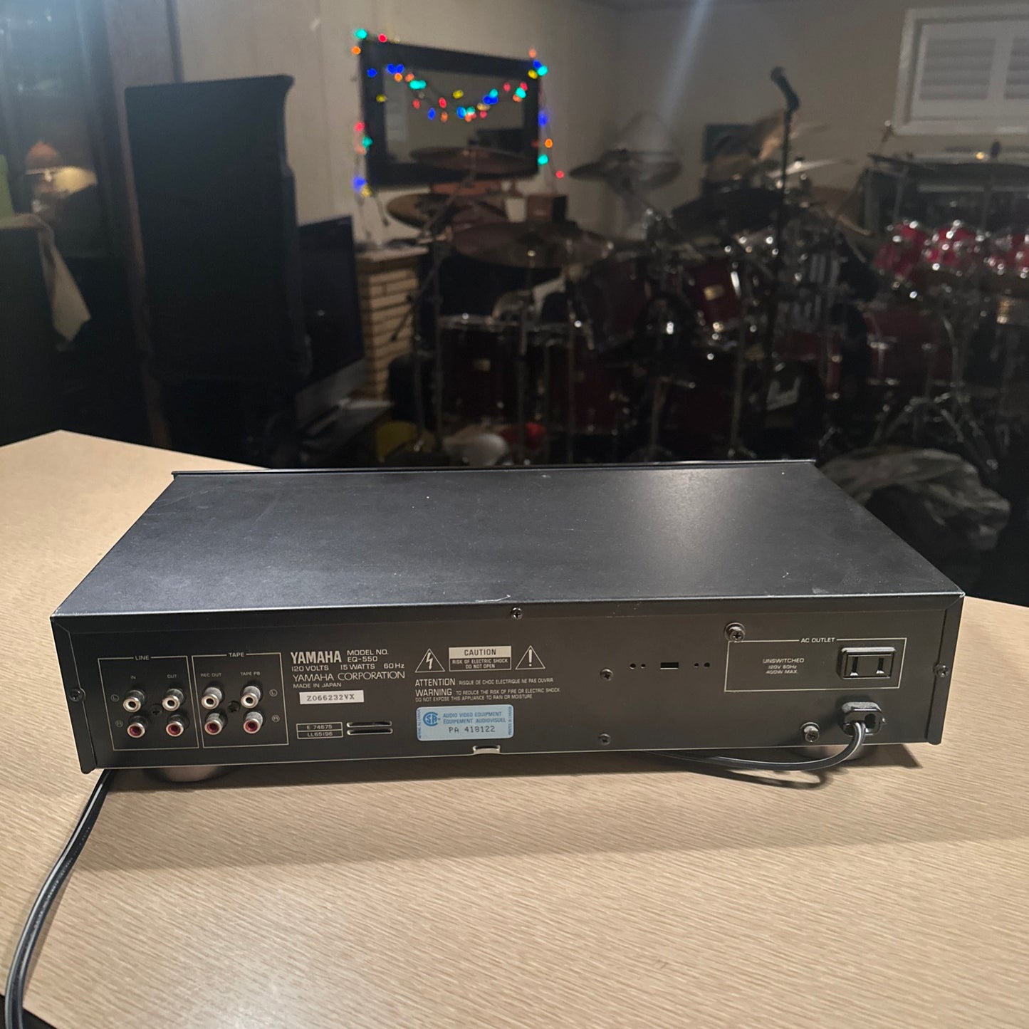 Yamaha EQ-550 Vintage Stereo Graphic Equalizer RARE Made In Japan Serviced Clean