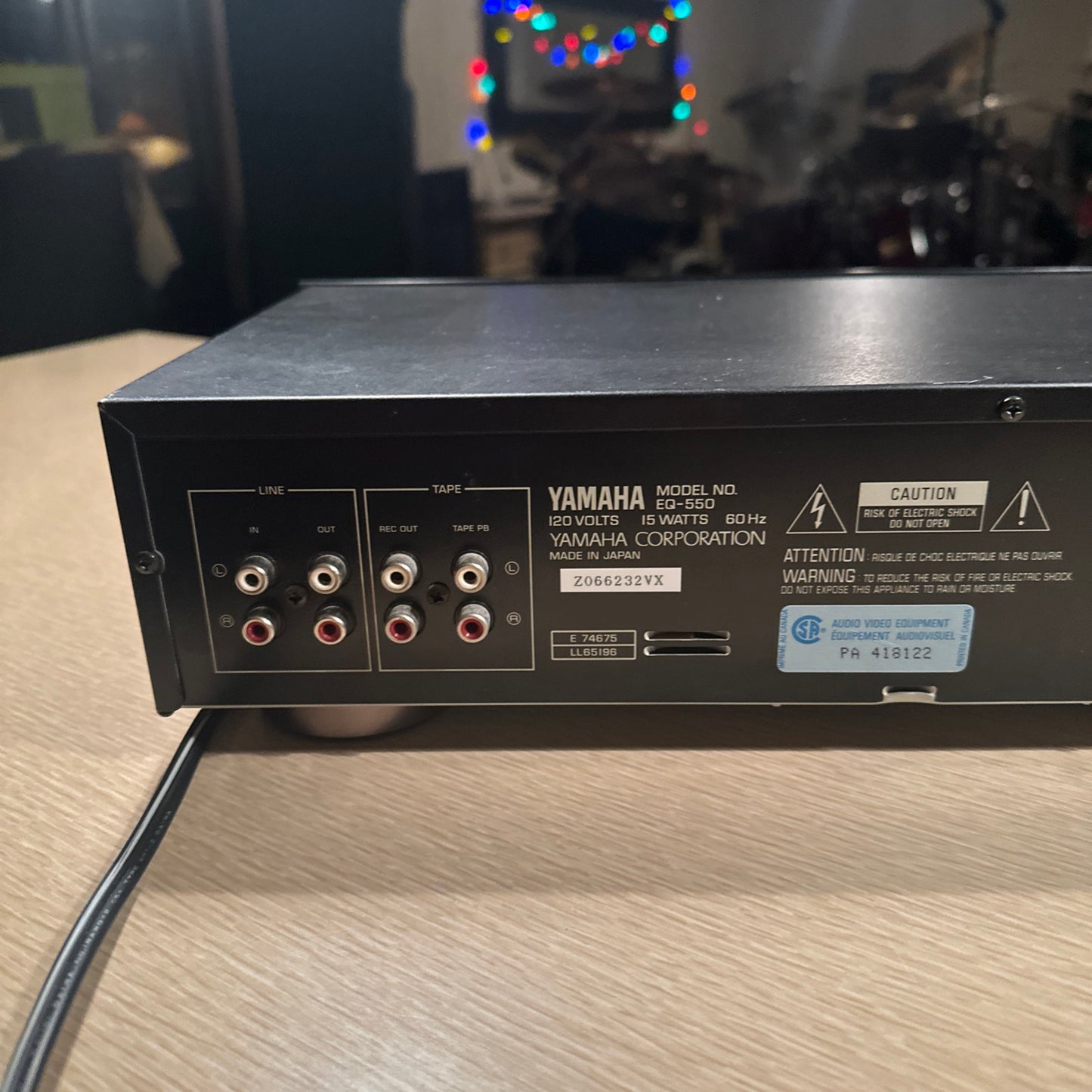 Yamaha EQ-550 Vintage Stereo Graphic Equalizer RARE Made In Japan Serviced Clean