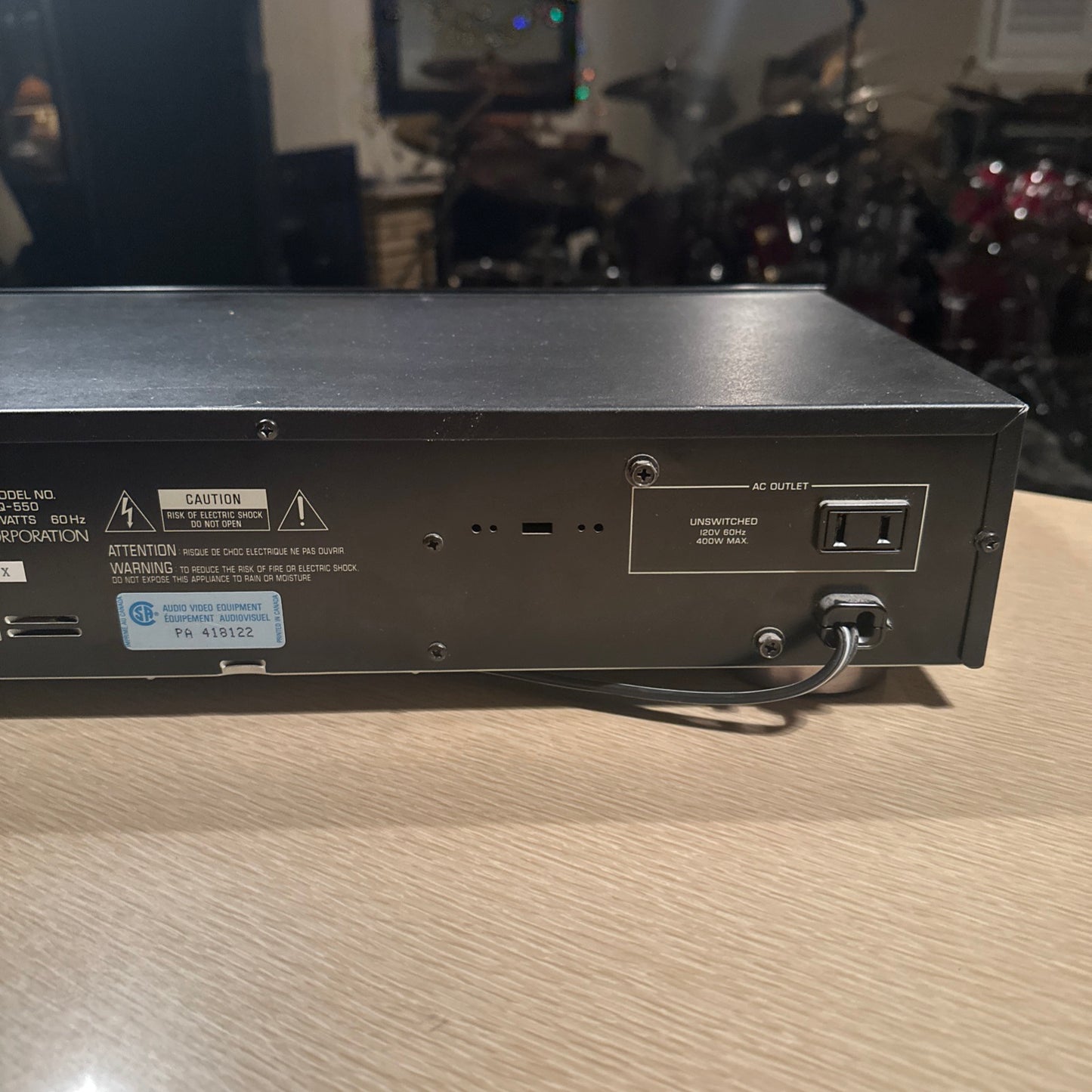Yamaha EQ-550 Vintage Stereo Graphic Equalizer RARE Made In Japan Serviced Clean