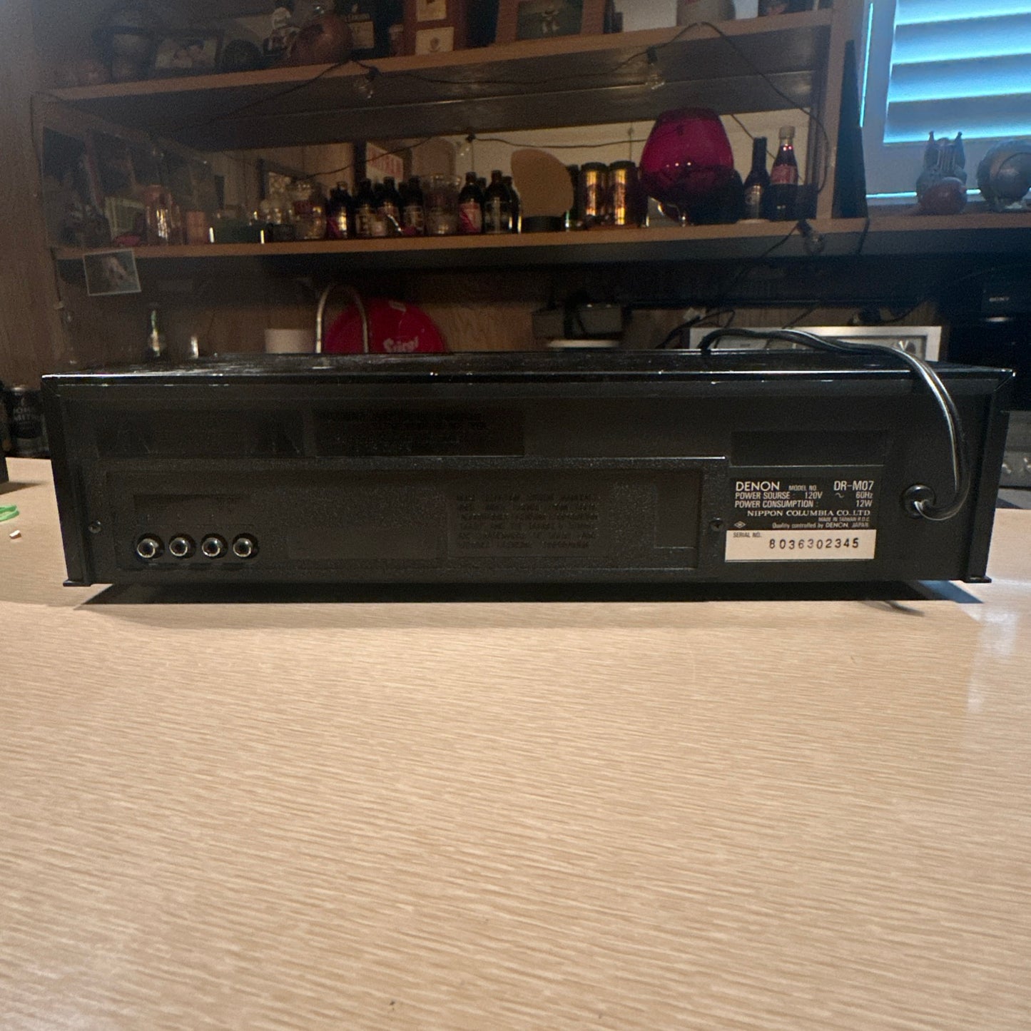 Denon DR-M07 Stereo Cassette Deck Hi-Fi Separate Tape Recorder Working Great