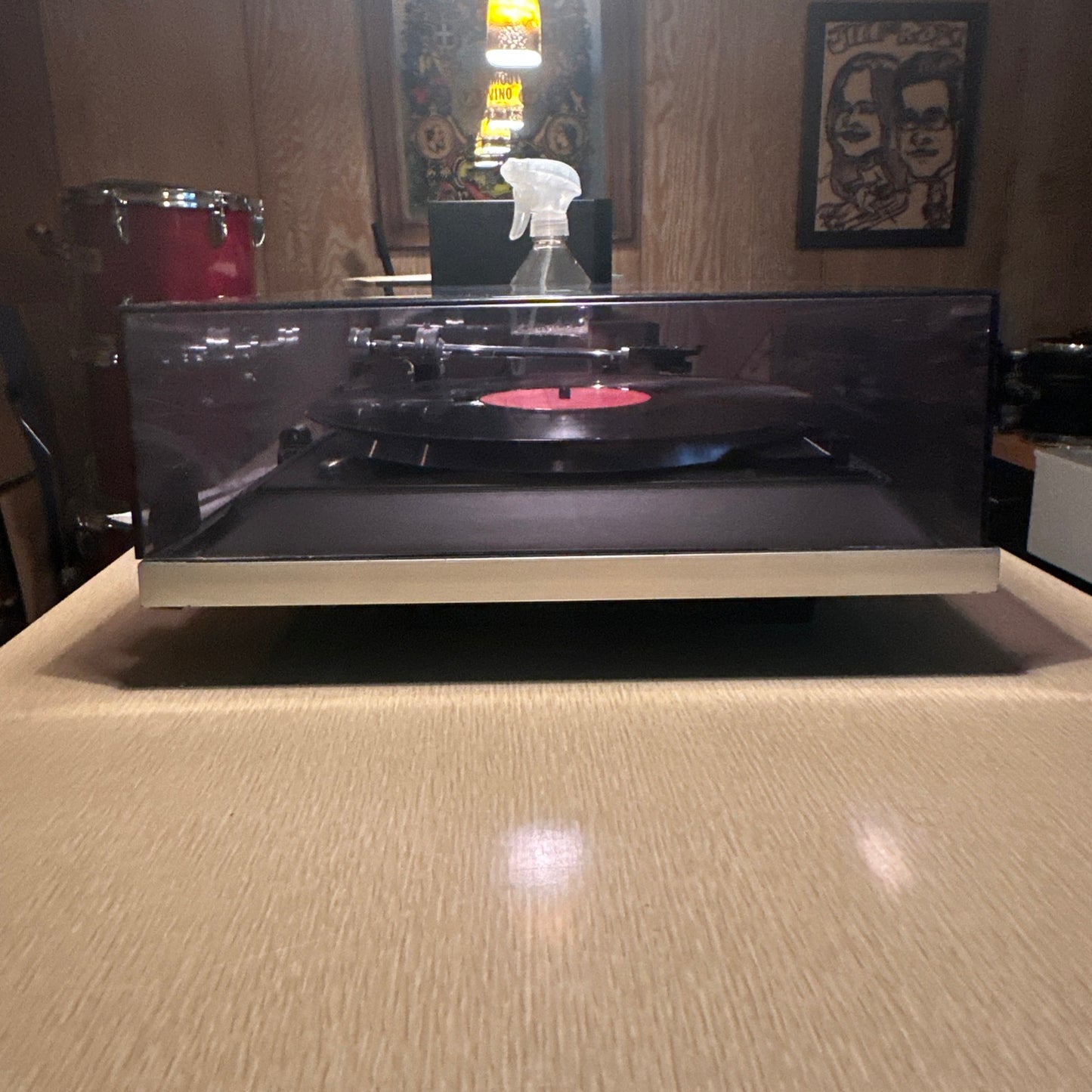 Vintage BSR QCP 182 Auto-glide Spindle Belt Drive Turntable Tested Very Rare🔥