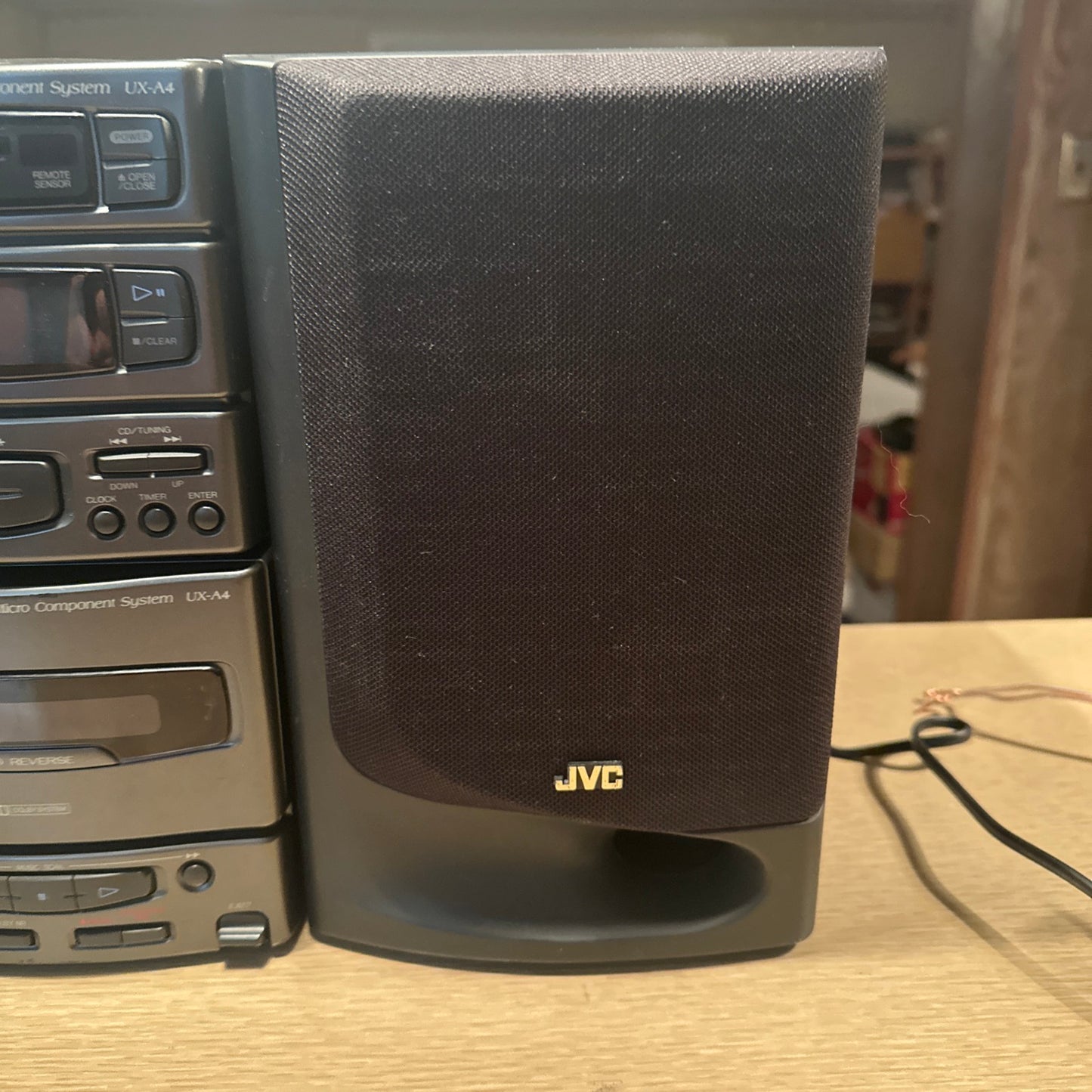 JVC UX-A4 Micro Stereo System Cassette CD Radio AUX Extremely Rare Tested Works