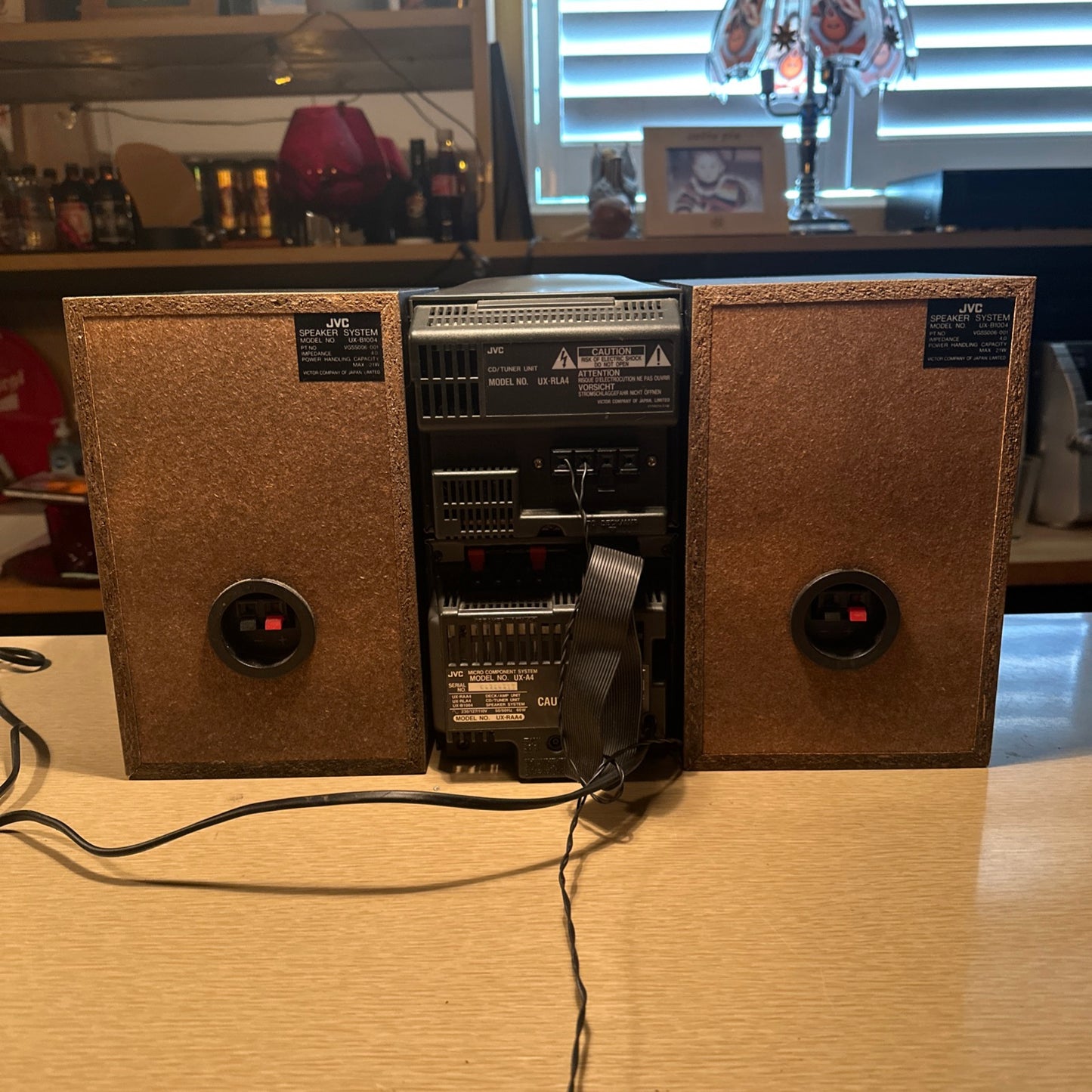 JVC UX-A4 Micro Stereo System Cassette CD Radio AUX Extremely Rare Tested Works