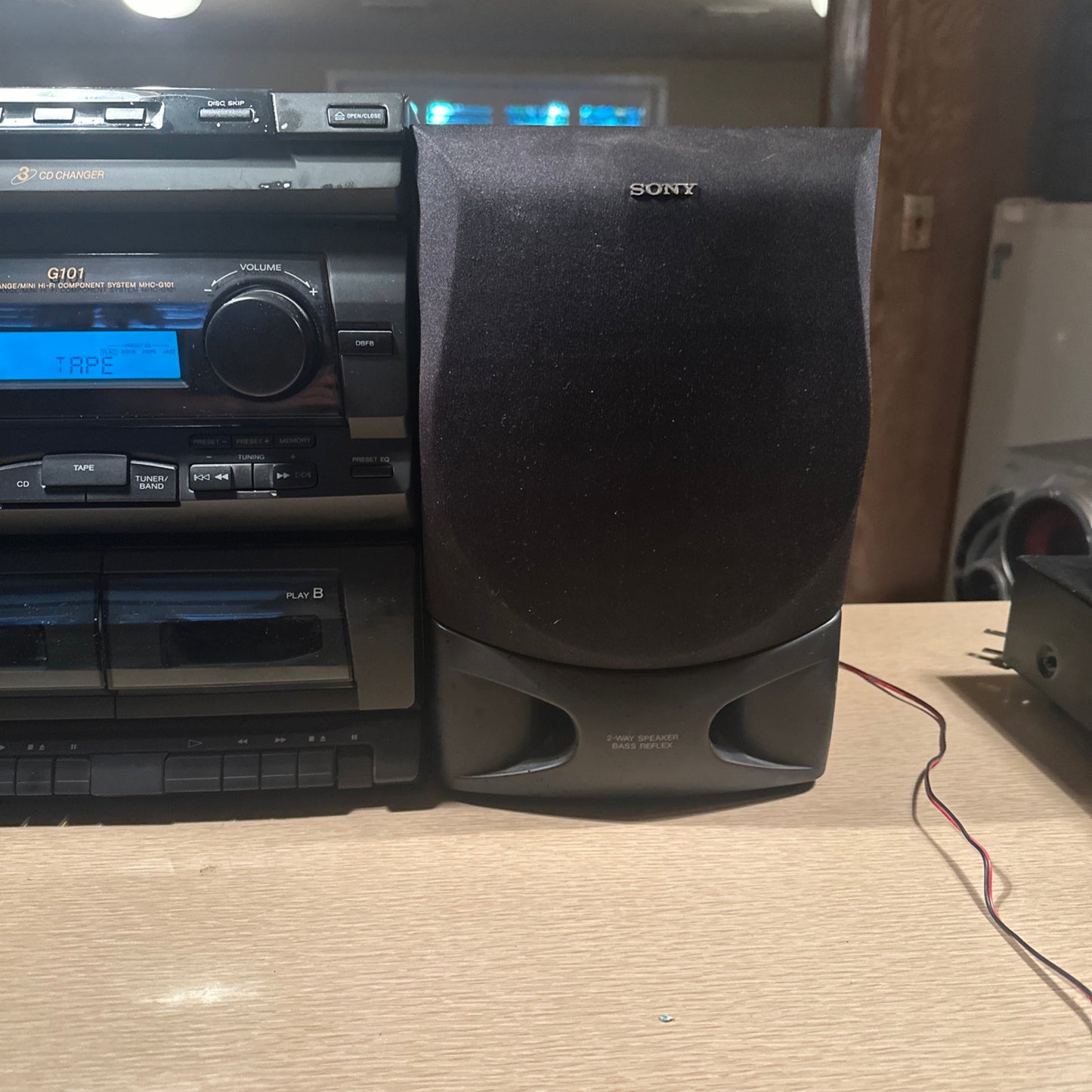 Sony MHC-G101 Compact Stereo System Cd Player Cassette Deck Tested Very Rare🔥