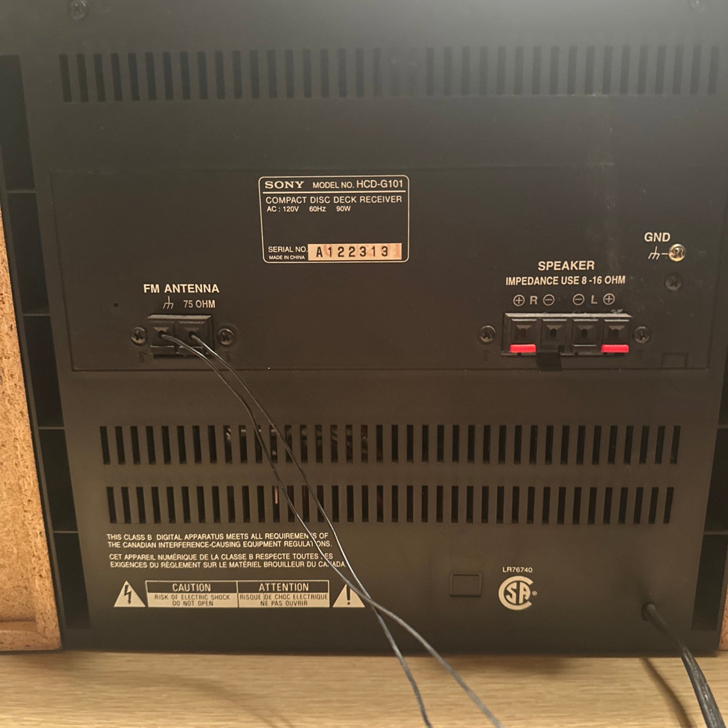 Sony MHC-G101 Compact Stereo System Cd Player Cassette Deck Tested Very Rare🔥