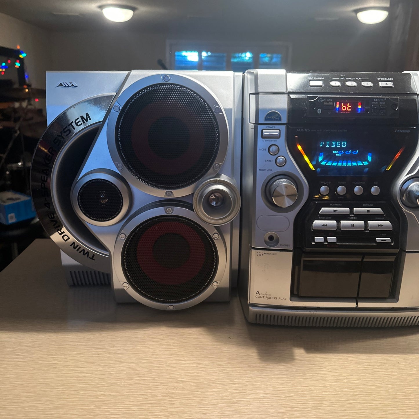Aiwa Beastly 🔥CX-JN5 Twin Drive 4 speaker System CD/Cassette Player Bluetooth