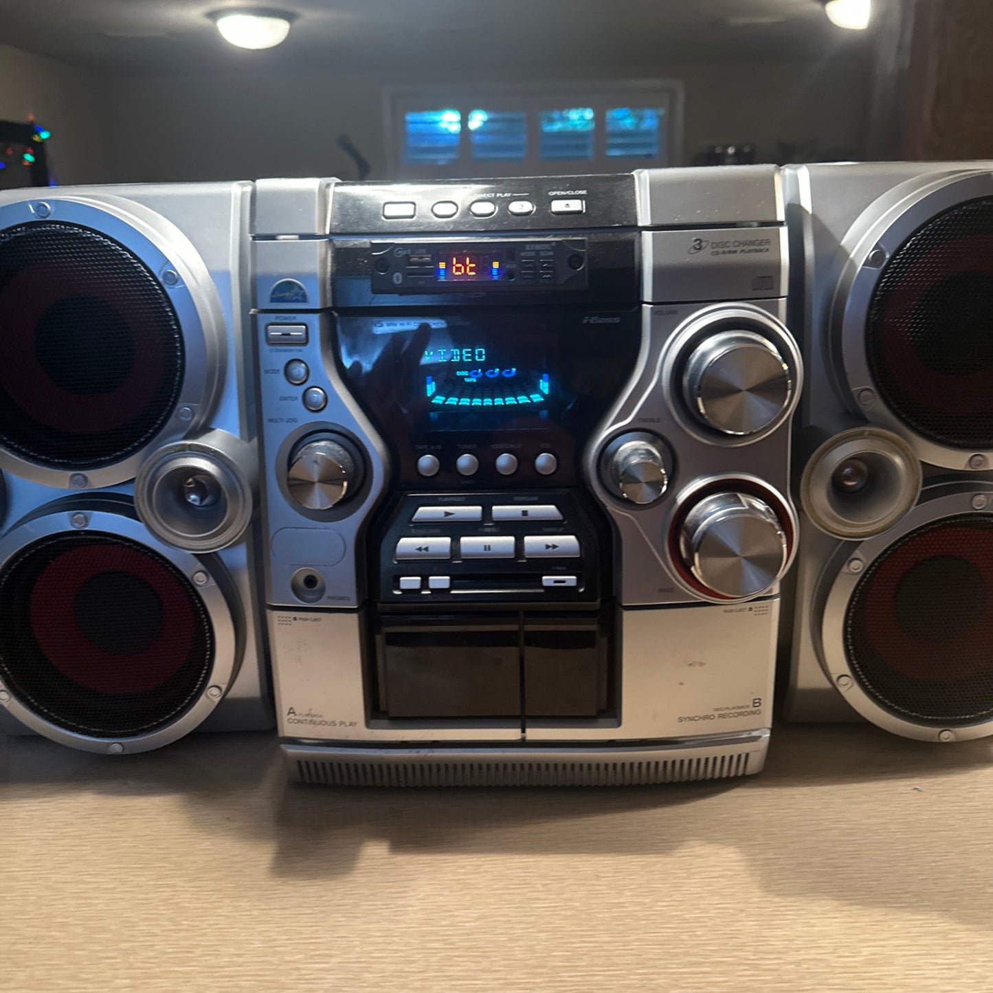 Aiwa Beastly 🔥CX-JN5 Twin Drive 4 speaker System CD/Cassette Player Bluetooth