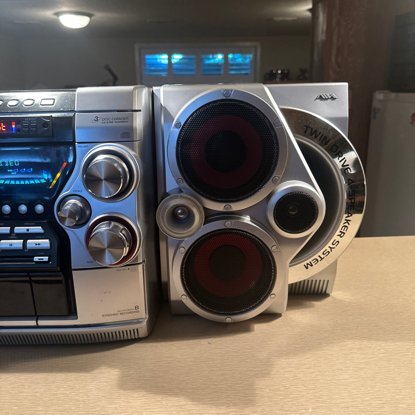 Aiwa Beastly 🔥CX-JN5 Twin Drive 4 speaker System CD/Cassette Player Bluetooth