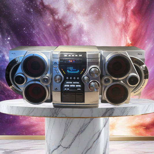 Aiwa Beastly 🔥CX-JN5 Twin Drive 4 speaker System CD/Cassette Player Bluetooth