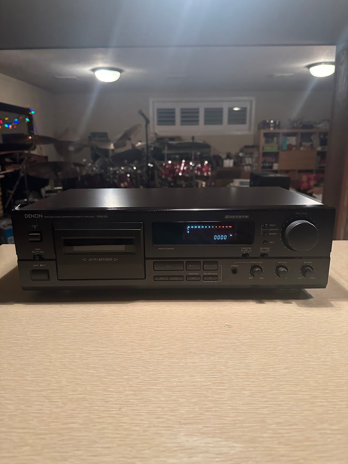 DENON DRM-555  Audiophile Stereo Cassette Tape Deck *Serviced* Great Shape🔥🔥