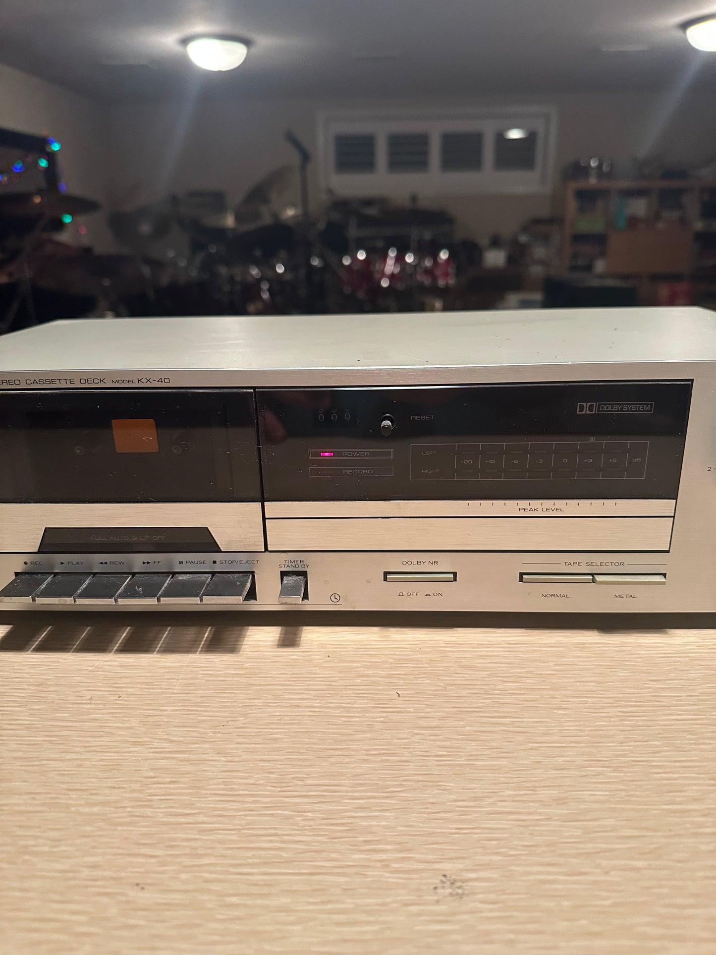 Kenwood KX-40 Silver Faced Stereo Cassette Deck Tested *New belts* Works Great🔥