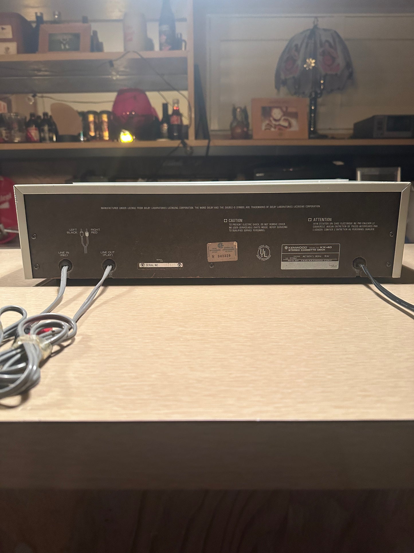 Kenwood KX-40 Silver Faced Stereo Cassette Deck Tested *New belts* Works Great🔥