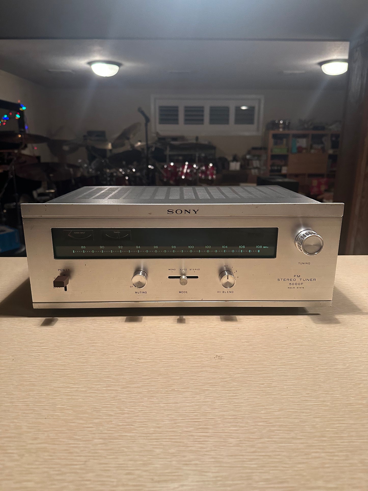 Vintage SONY ST-5000FW Solid Silver Face Solid State FM Stereo Tuner Working 🔥