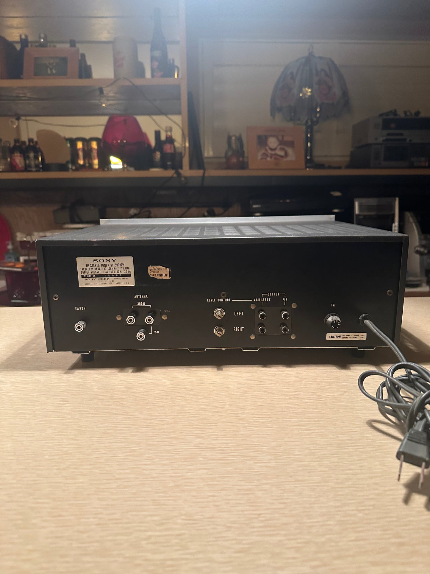 Vintage SONY ST-5000FW Solid Silver Face Solid State FM Stereo Tuner Working 🔥