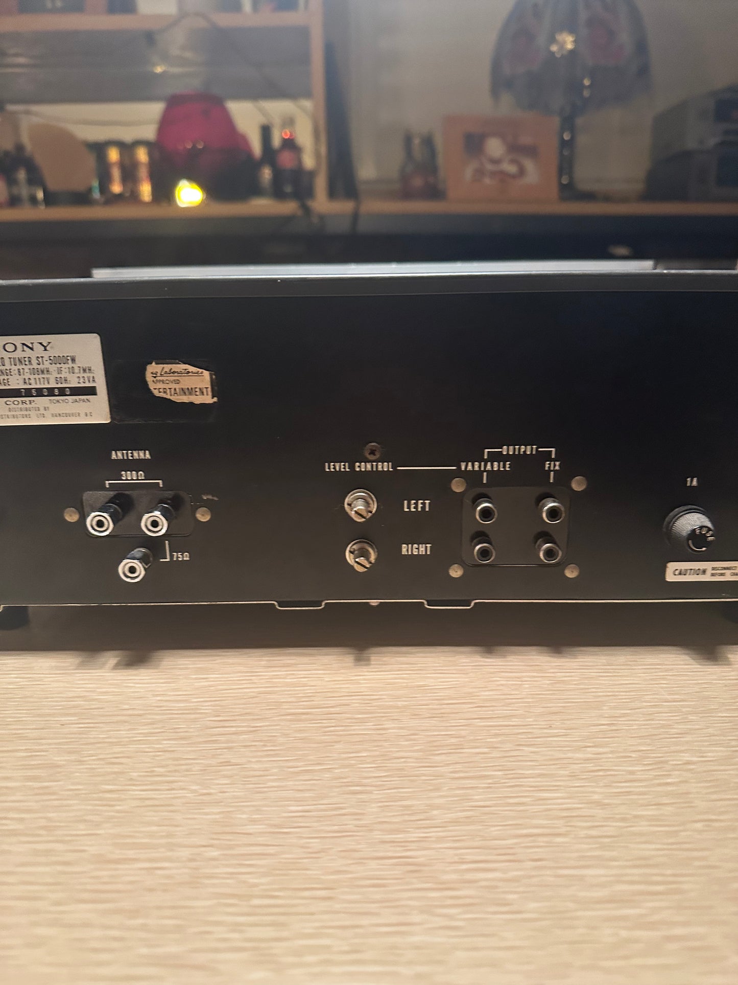 Vintage SONY ST-5000FW Solid Silver Face Solid State FM Stereo Tuner Working 🔥