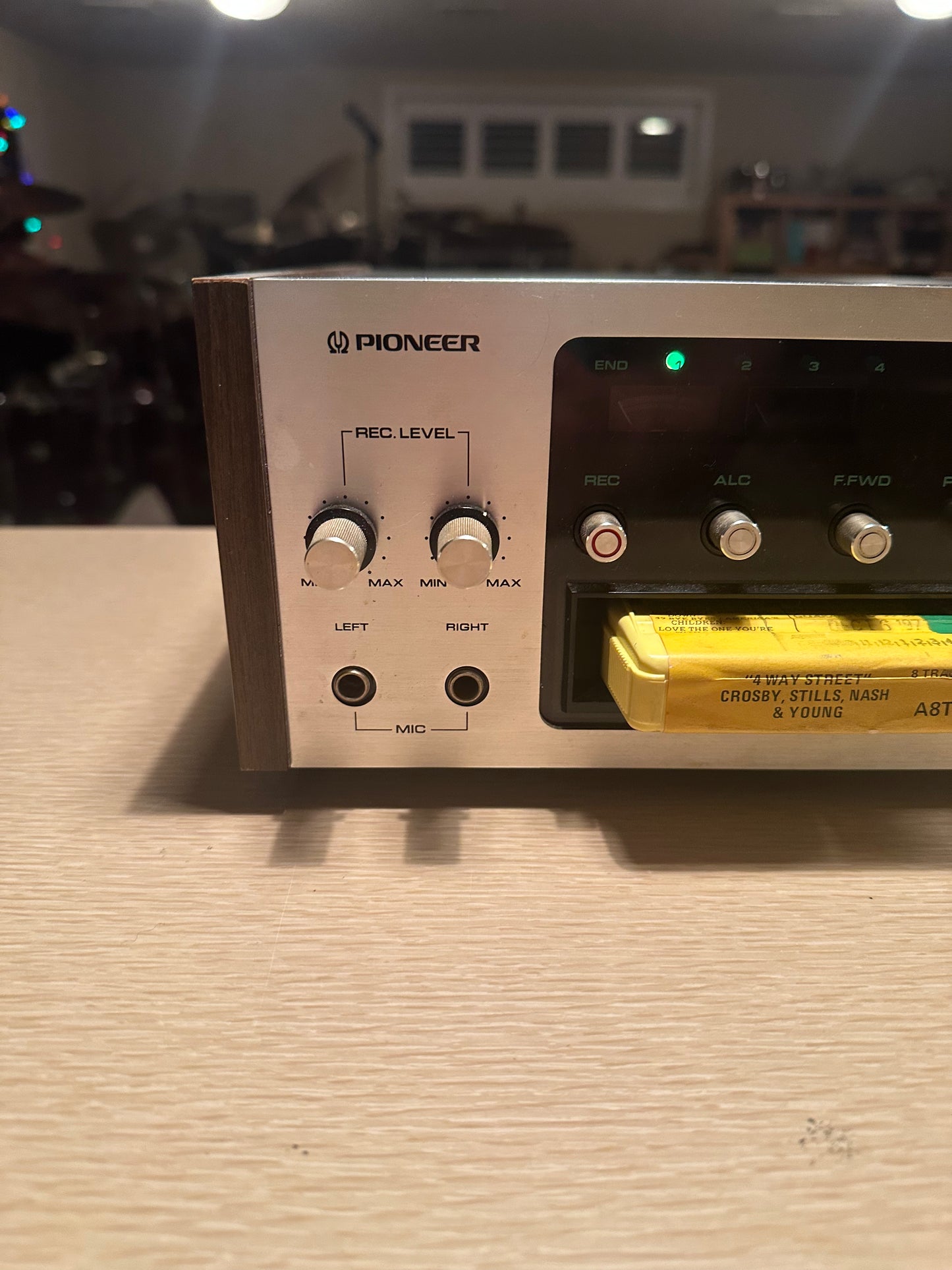 Pioneer H-R99 8 Track Tape Cartridge Player / Recorder Deck Tested Working Well