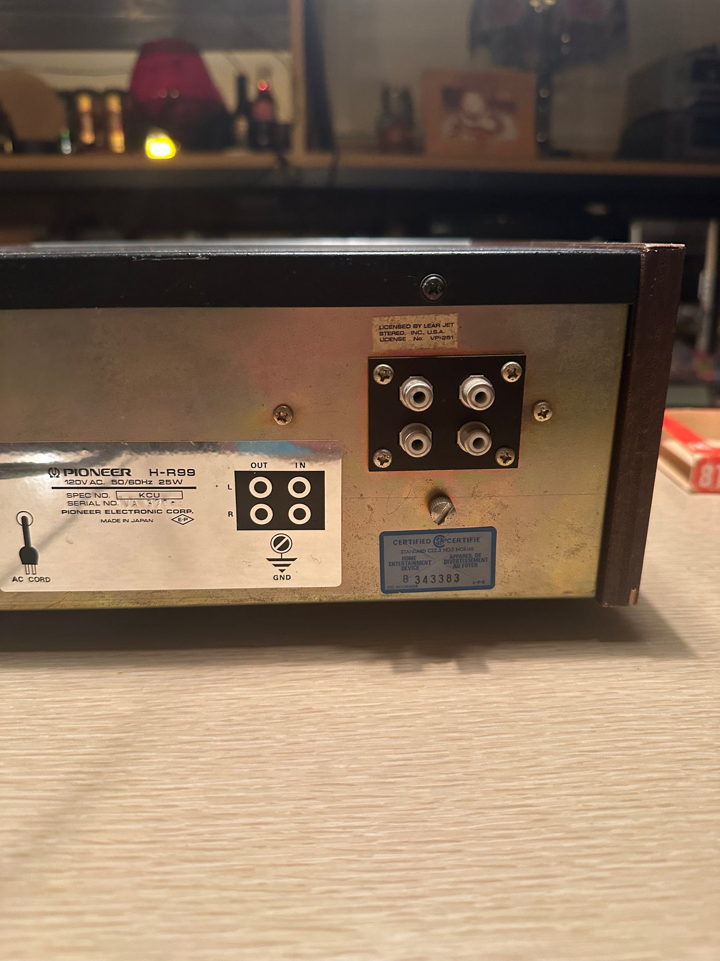 Pioneer H-R99 8 Track Tape Cartridge Player / Recorder Deck Tested Working Well