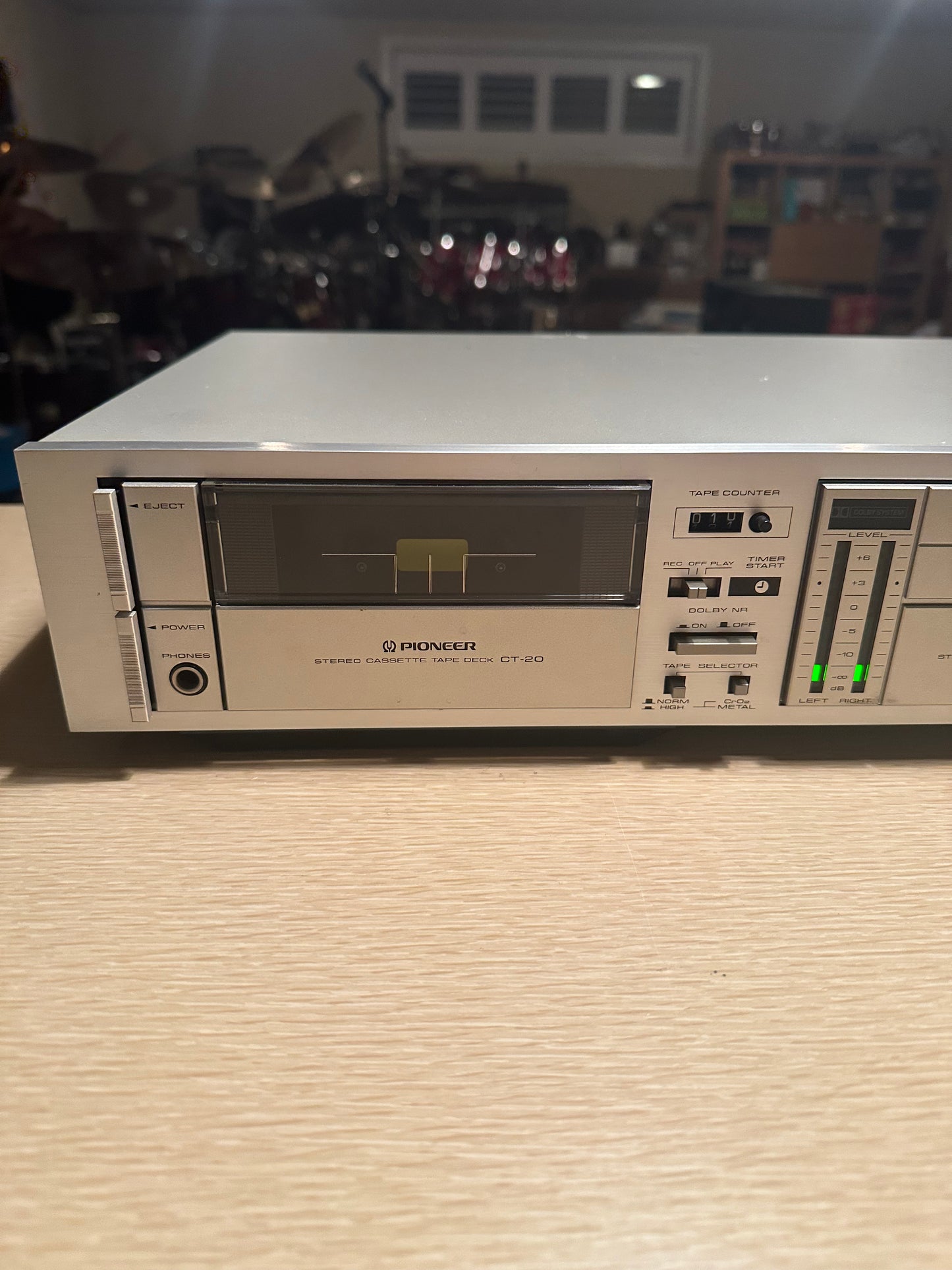 PIONEER CT-20 Stereo Cassette Tape Deck Vintage with Box - NEW BELTS + Manual🔥
