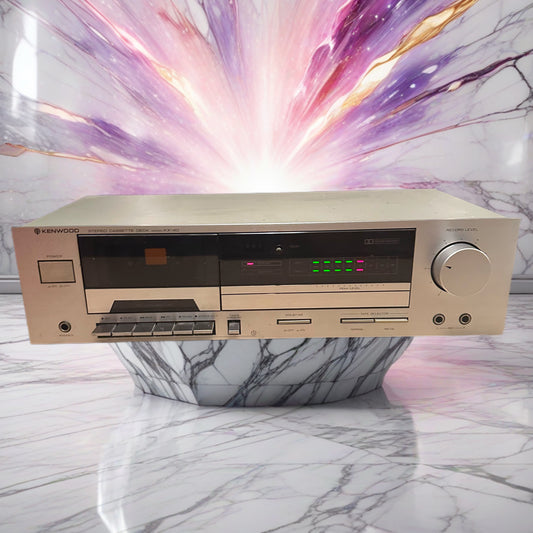 Kenwood KX-40 Silver Faced Stereo Cassette Deck Tested *New belts* Works Great🔥