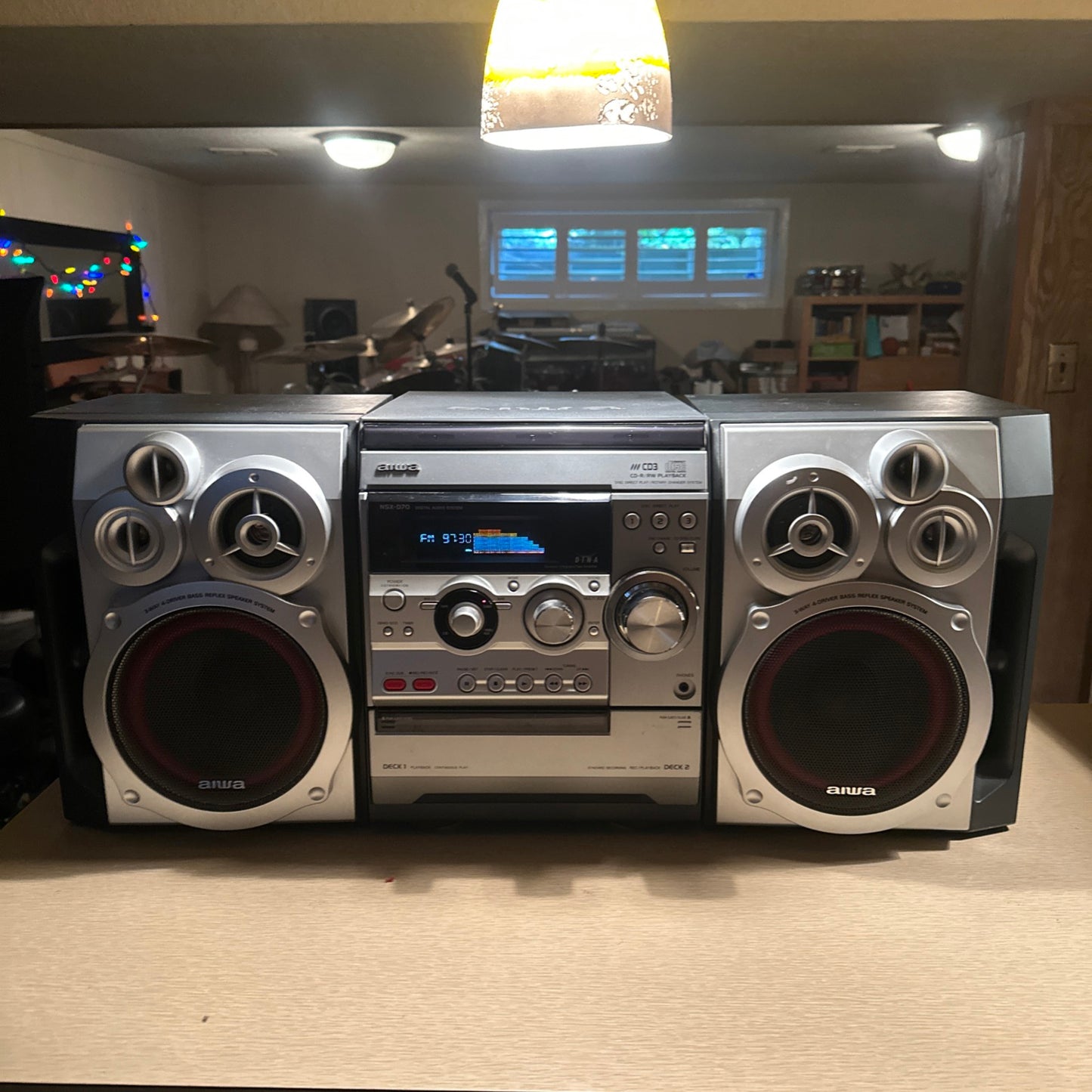 Aiwa Hi Fi Stereo Component System Model NSX-D70 400 WATT TOTAL POWER WORKING🔥