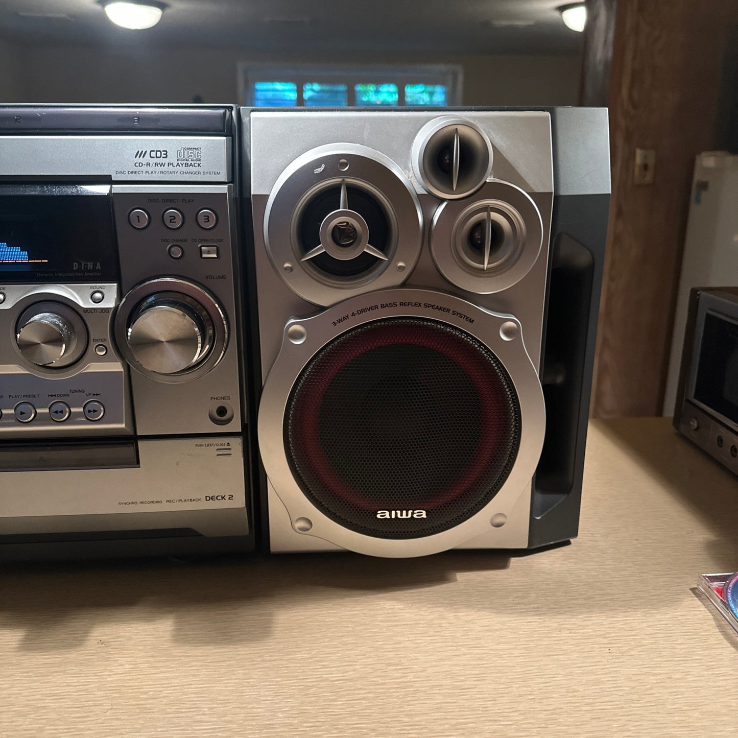 Aiwa Hi Fi Stereo Component System Model NSX-D70 400 WATT TOTAL POWER WORKING🔥