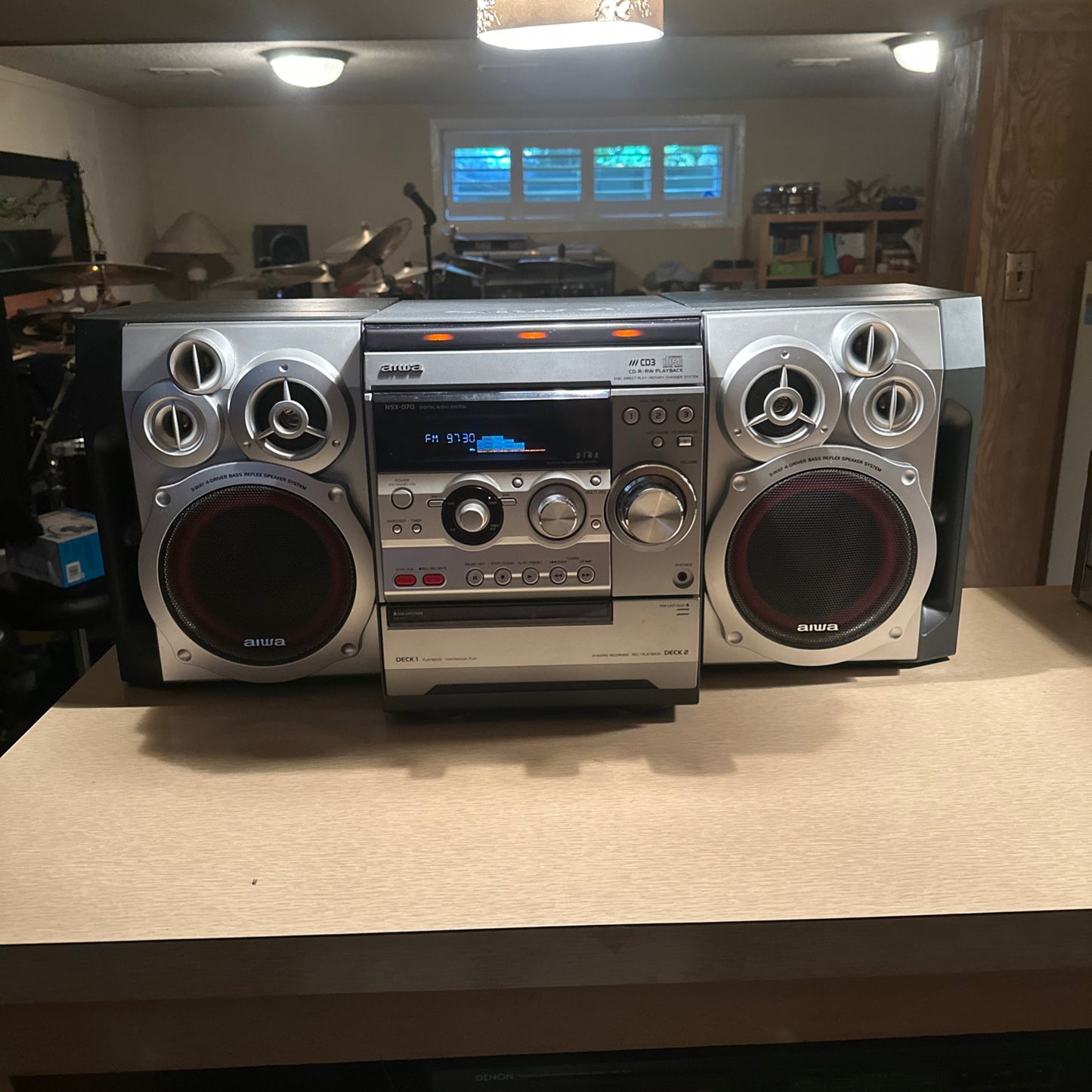 Aiwa Hi Fi Stereo Component System Model NSX-D70 400 WATT TOTAL POWER WORKING🔥