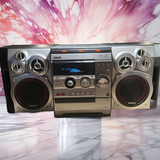 Aiwa Hi Fi Stereo Component System Model NSX-D70 400 WATT TOTAL POWER WORKING🔥