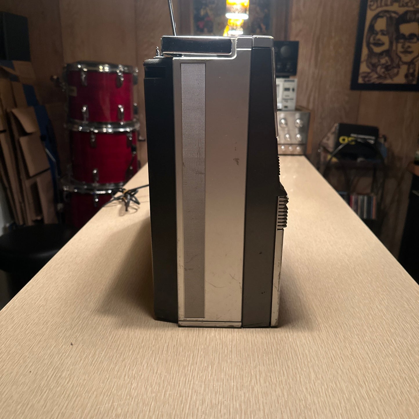 Sharp Gf-666 Boombox Cassette Am/Fm Stereo Both Decks And Radio Fully Working🔥