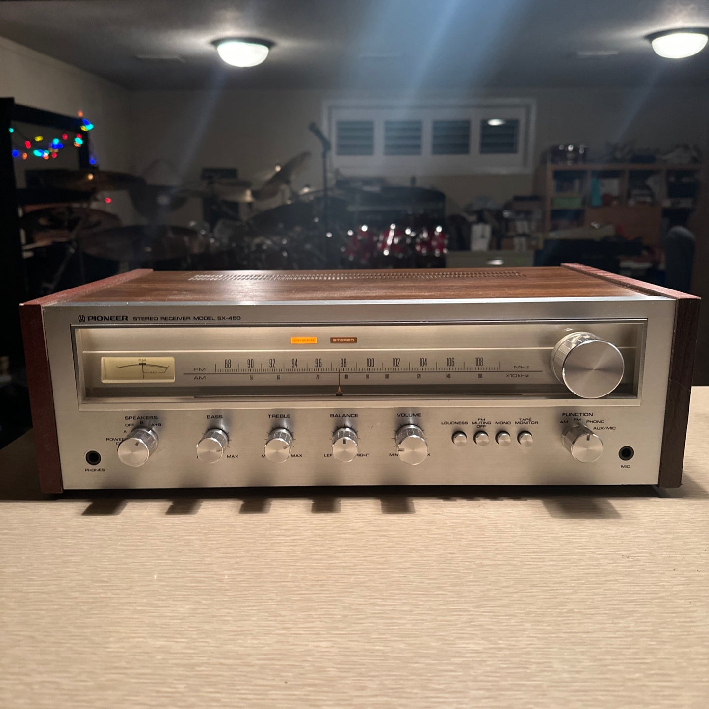 VINTAGE PIONEER SX-450 AM/FM STEREO RECEIVER  - TESTED AND WORKS GREAT CLEANED