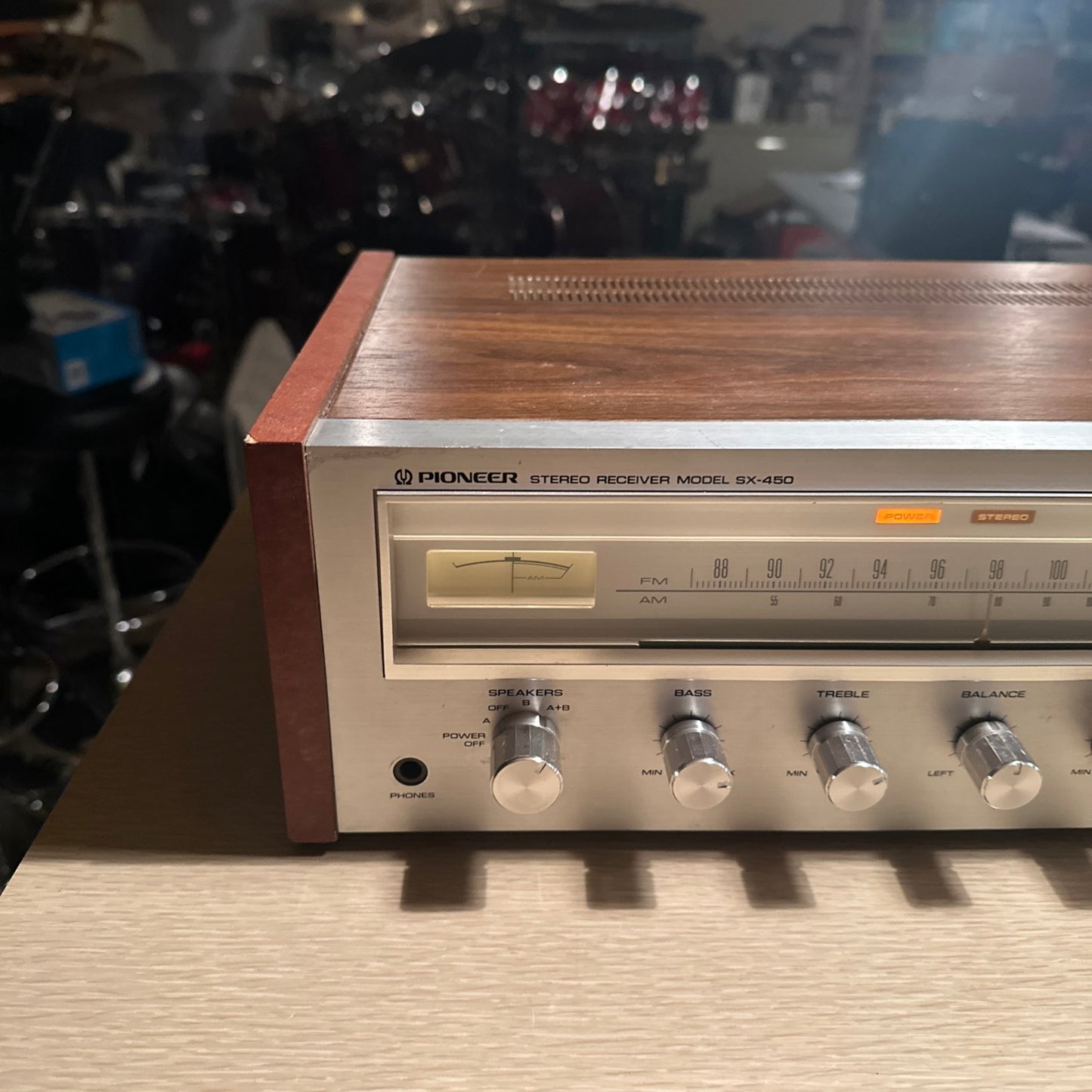 VINTAGE PIONEER SX-450 AM/FM STEREO RECEIVER  - TESTED AND WORKS GREAT CLEANED