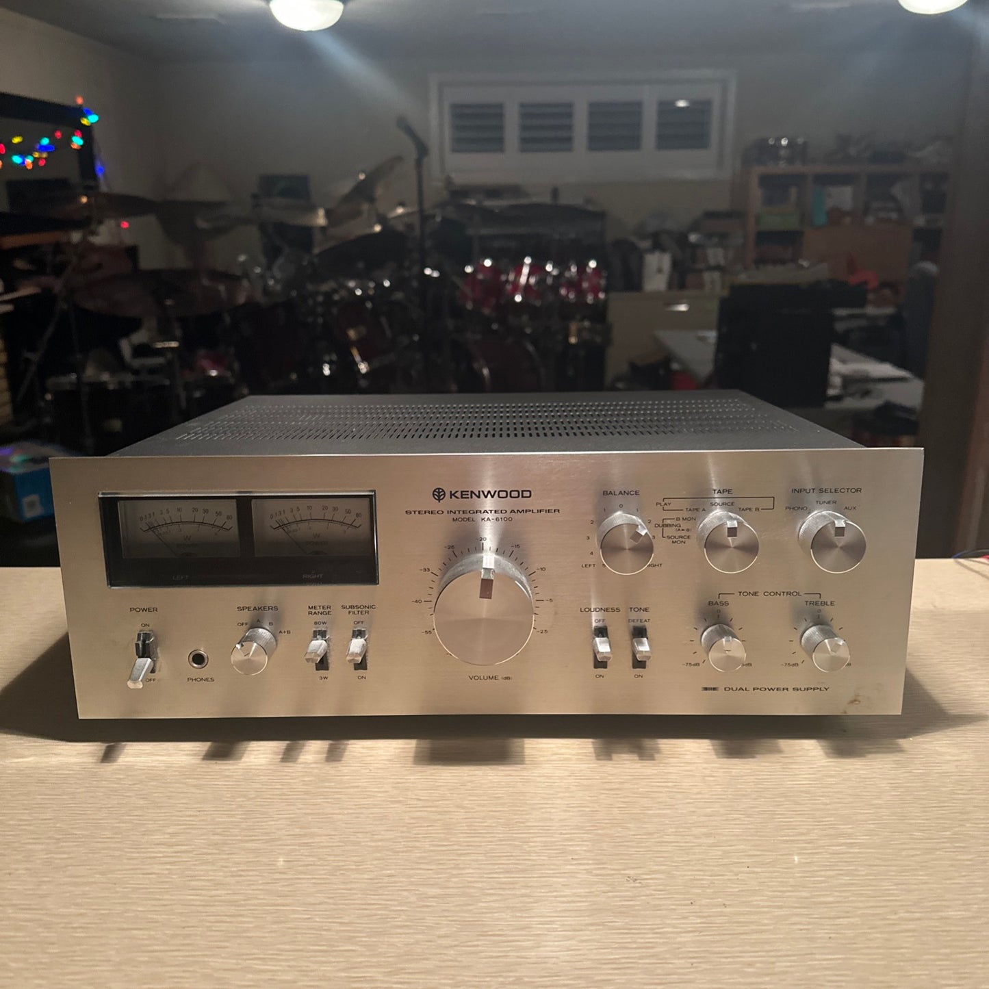 Vintage High Fidelity Audiophile Kenwood KA-6100 Integrated Amplifier CLEANED