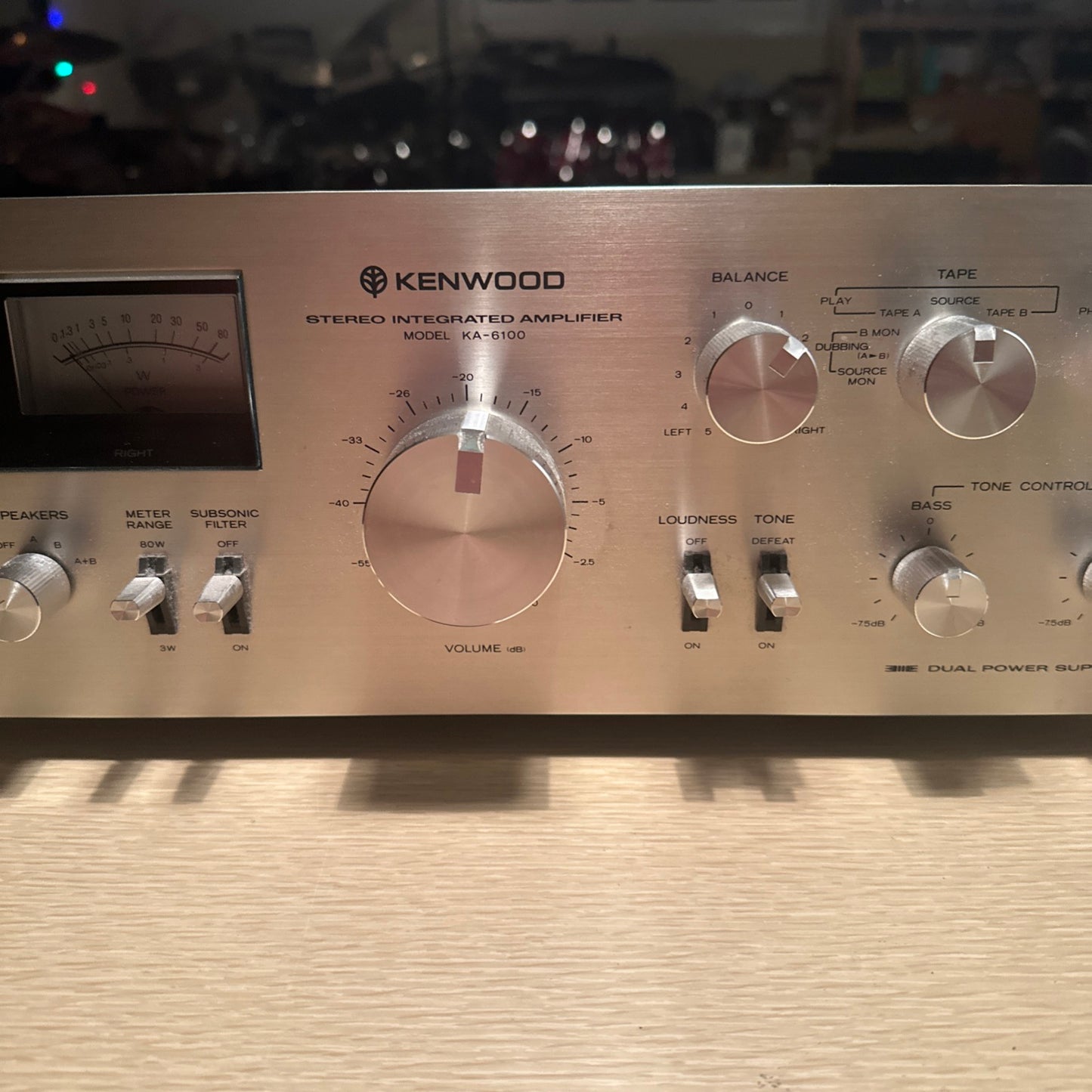 Vintage High Fidelity Audiophile Kenwood KA-6100 Integrated Amplifier CLEANED