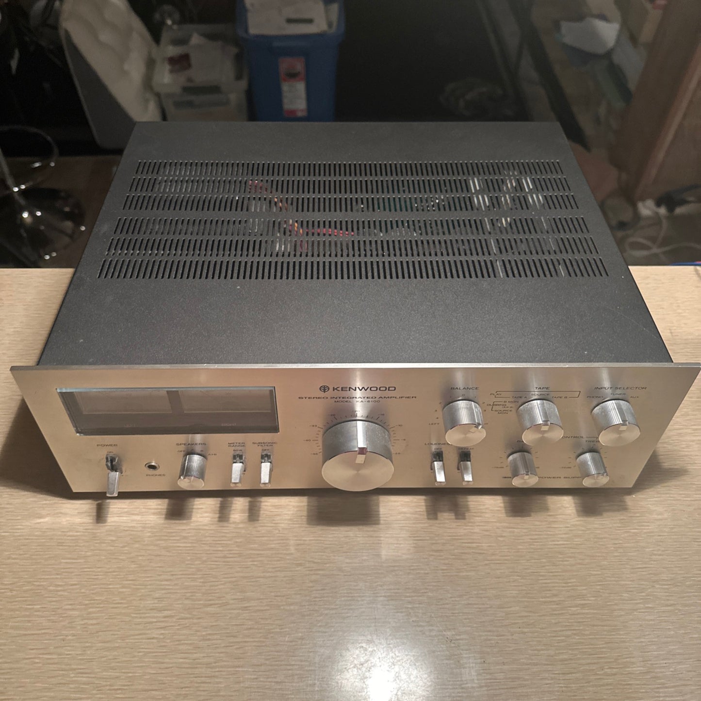 Vintage High Fidelity Audiophile Kenwood KA-6100 Integrated Amplifier CLEANED