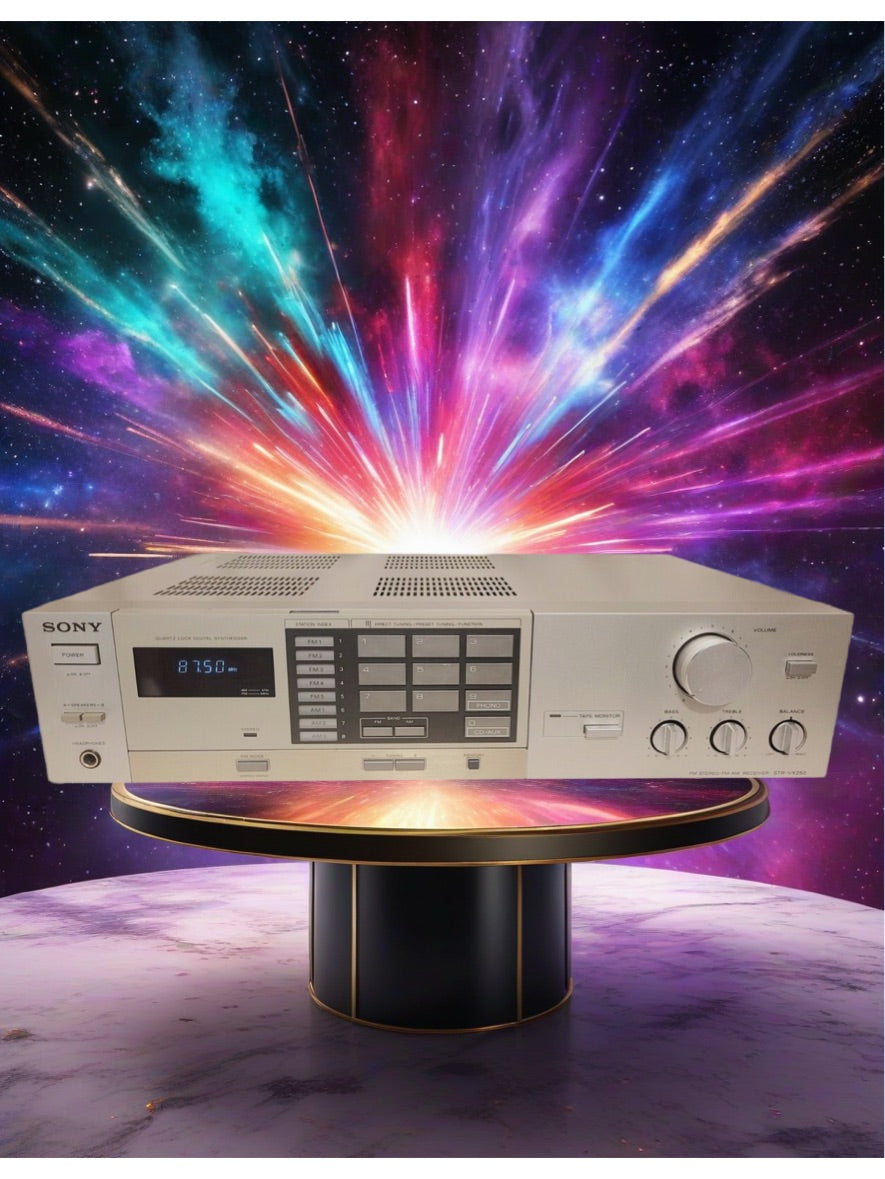 Sony STR-VX250 AM/FM Stereo Receiver (Tested + Works) RARE Silver Variant