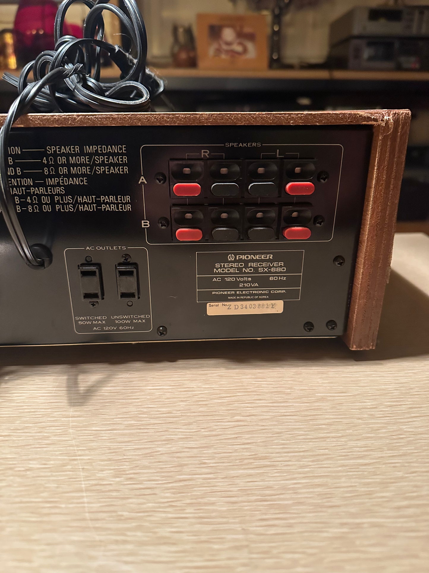 PIONEER SX-680 VINTAGE AM/FM STEREO RECEIVER - SERVICED - CLEANED - TESTED
