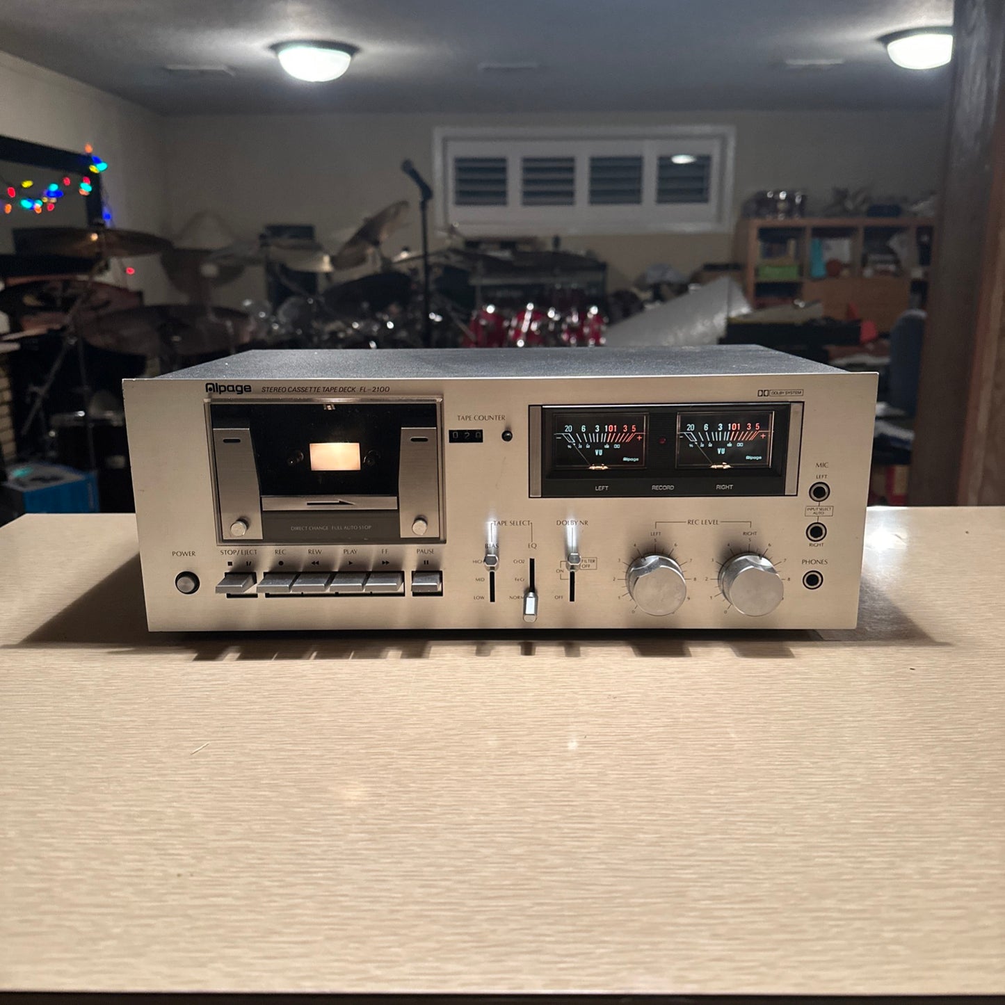 Alpine (Luxman) FL2100 Stereo Cassette Deck *Serviced* Fully Cleaned ✅ VU Meters