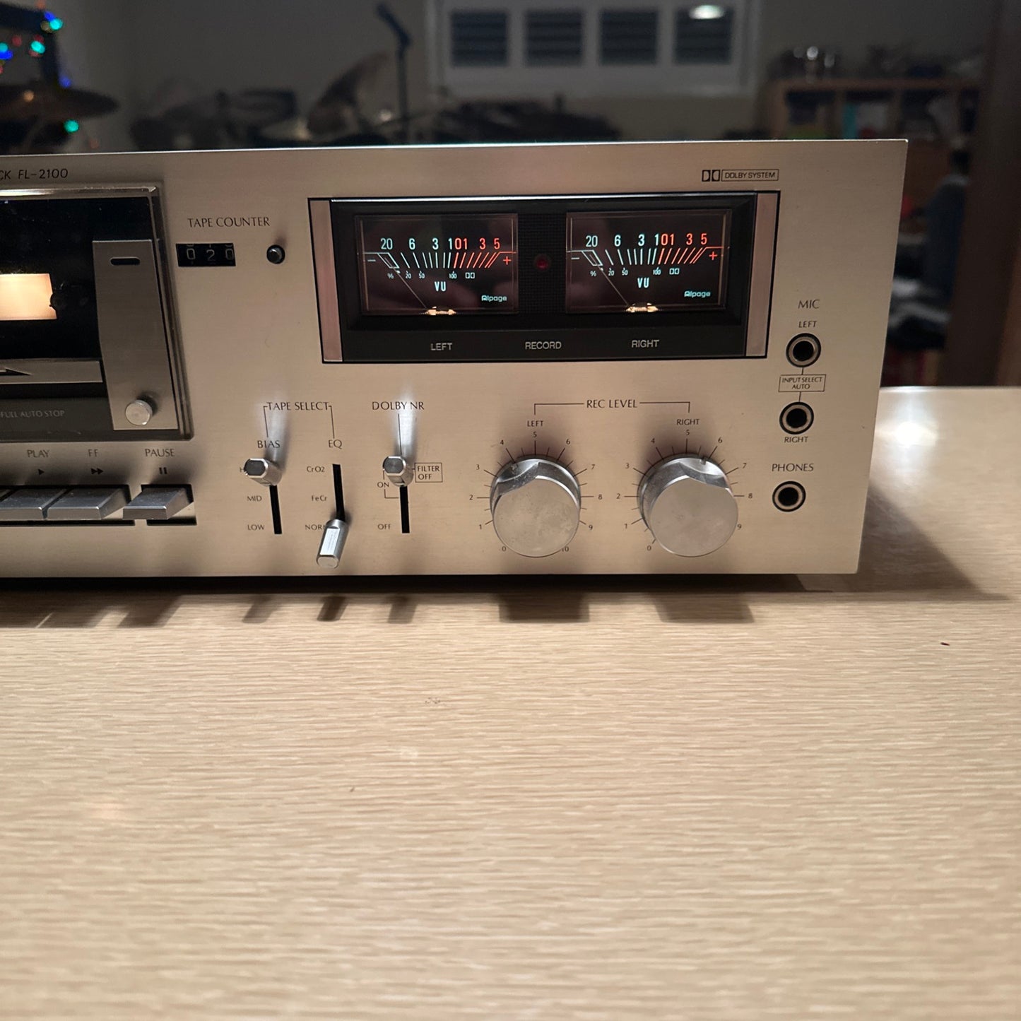 Alpine (Luxman) FL2100 Stereo Cassette Deck *Serviced* Fully Cleaned ✅ VU Meters